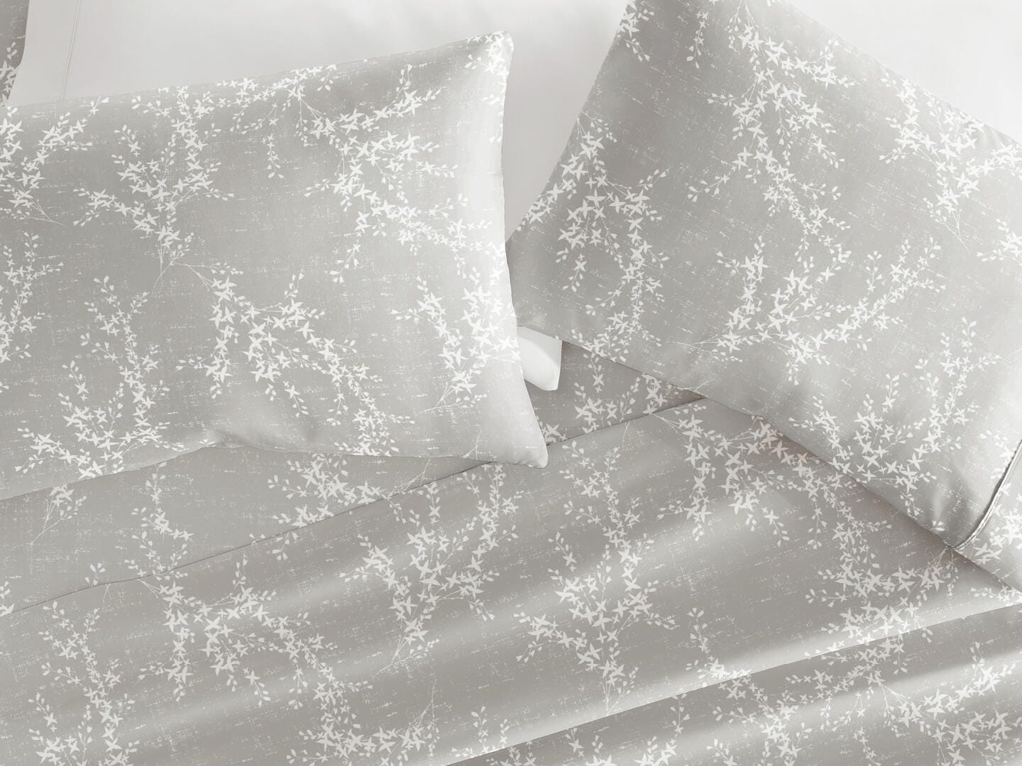 iEnjoy Home Willow 4 Piece Queen Sheet Set, Harbour Mist, large