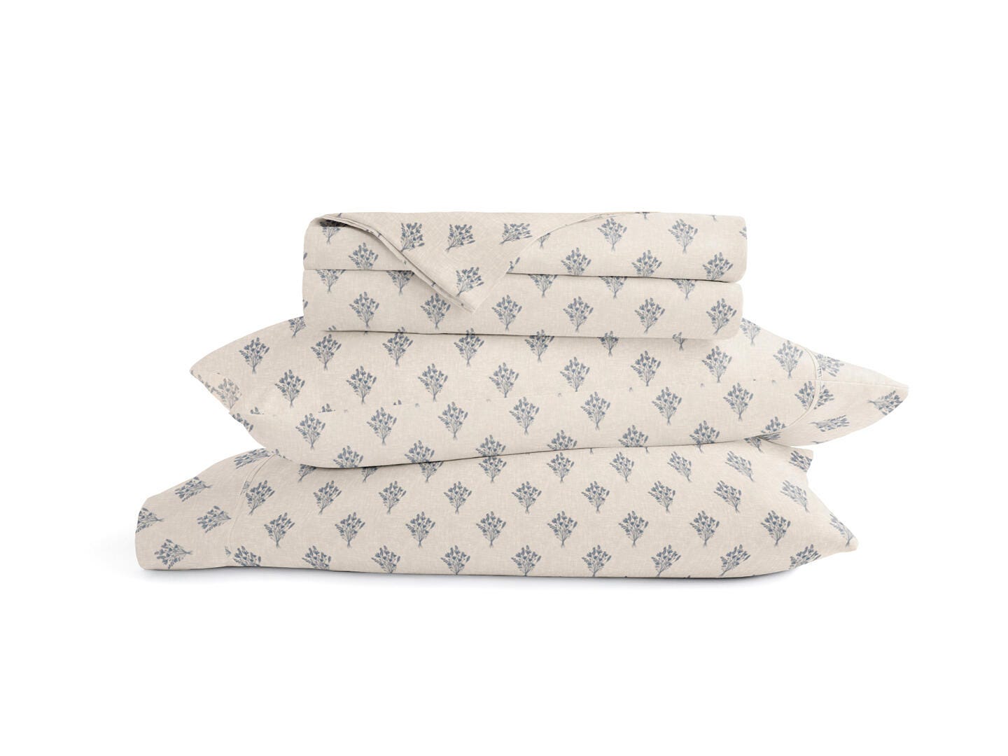 iEnjoy Home 4 Piece Queen Sheet Set, Blue, rollover