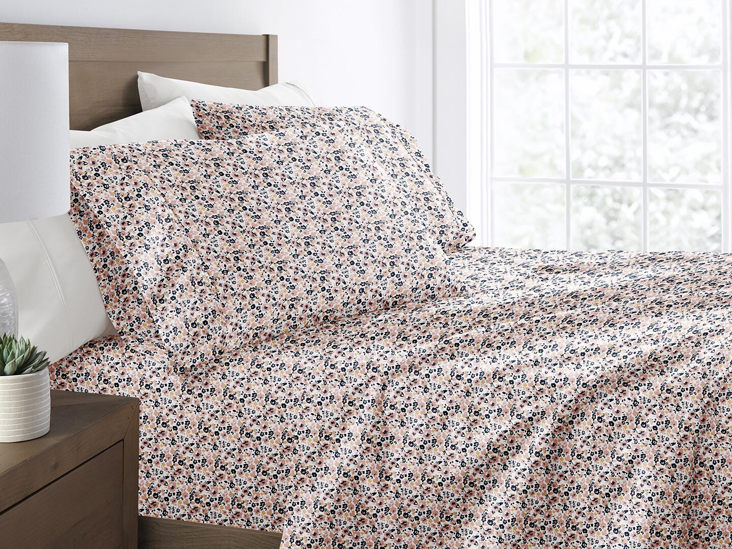 iEnjoy Home Dream 4 Piece Full Sheet Set, Mauve, large