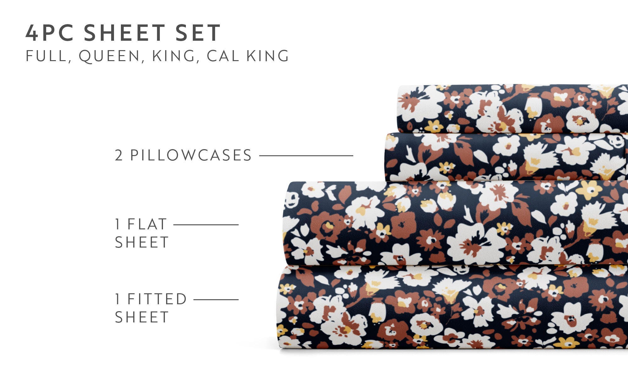 iEnjoy Home Dream 4 Piece Queen Sheet Set, Terracotta, large