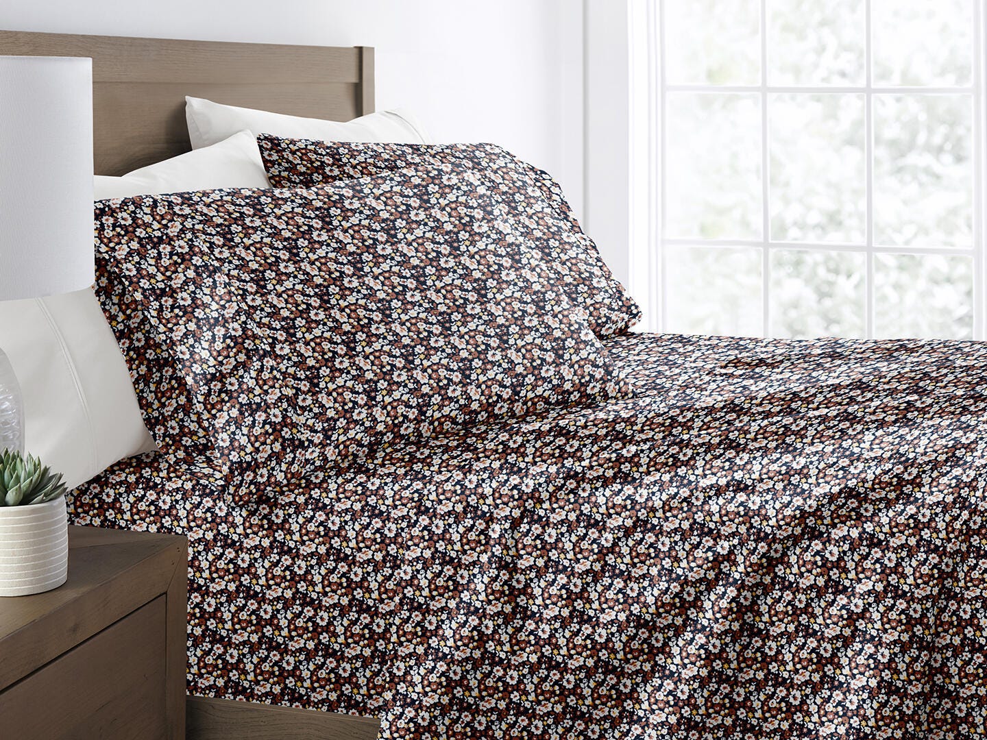 iEnjoy Home Dream 4 Piece Twin Sheet Set, Terracotta, large