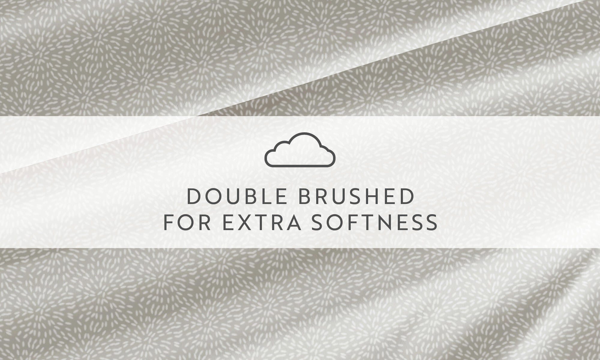 iEnjoy Home Double Brushed Pattern 4 Piece King Sheet Set, Light Gray, large