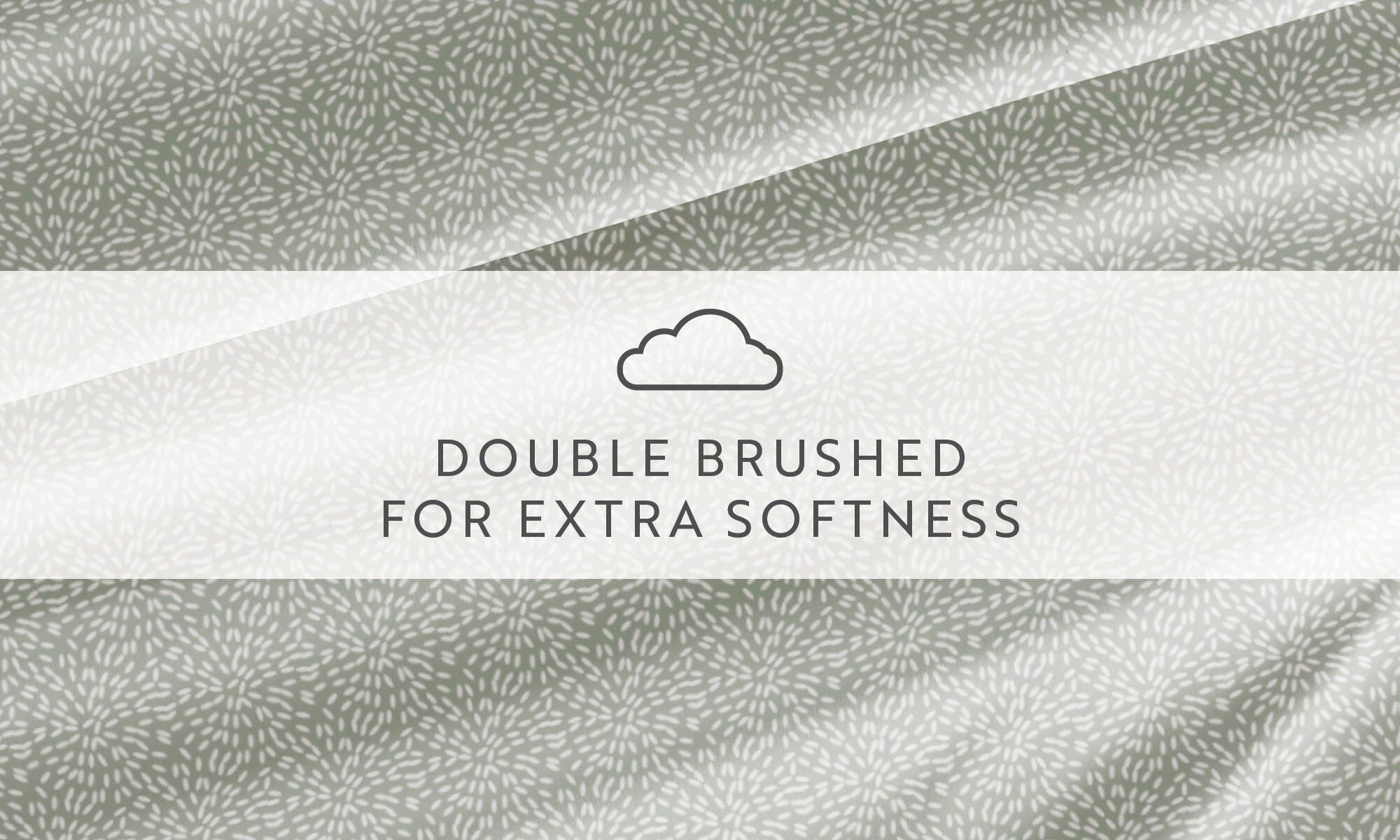iEnjoy Home Double Brushed Pattern 4 Piece Queen Sheet Set, Green Mist, large