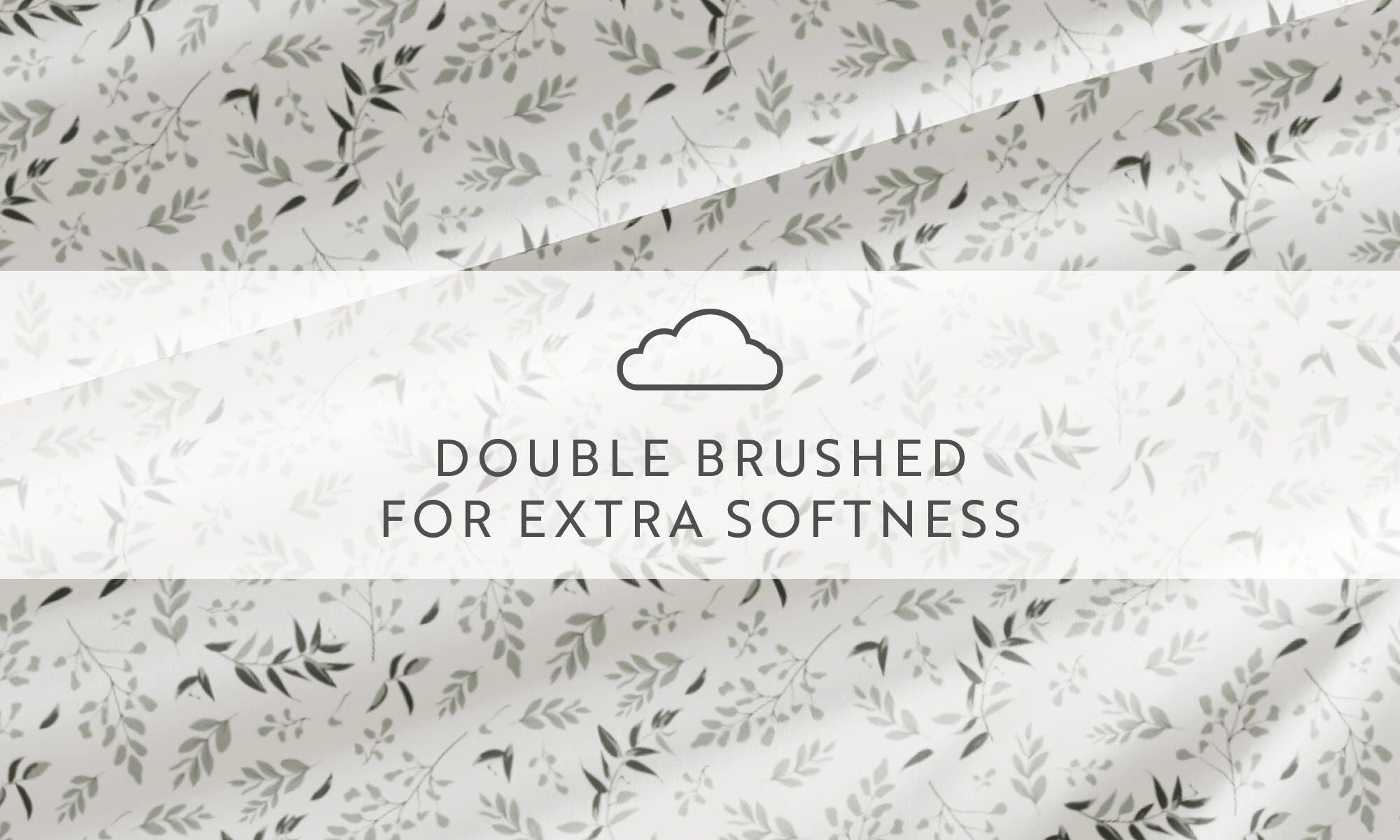 iEnjoy Home Foliage 4 Piece Full Sheet Set, Eucalyptus, large