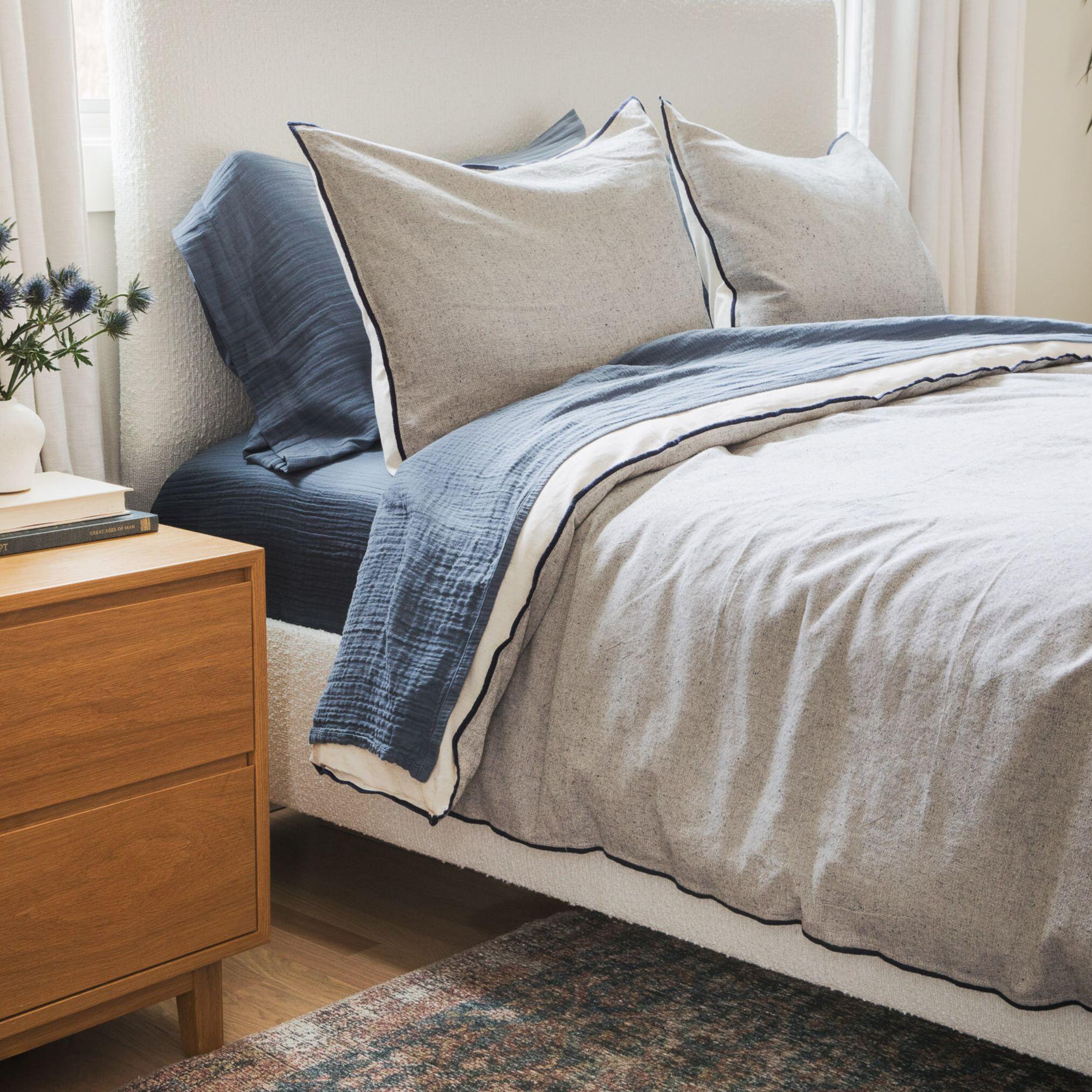 Crane Home Oasis 1 Piece Queen Duvet, Blue/Gray, large