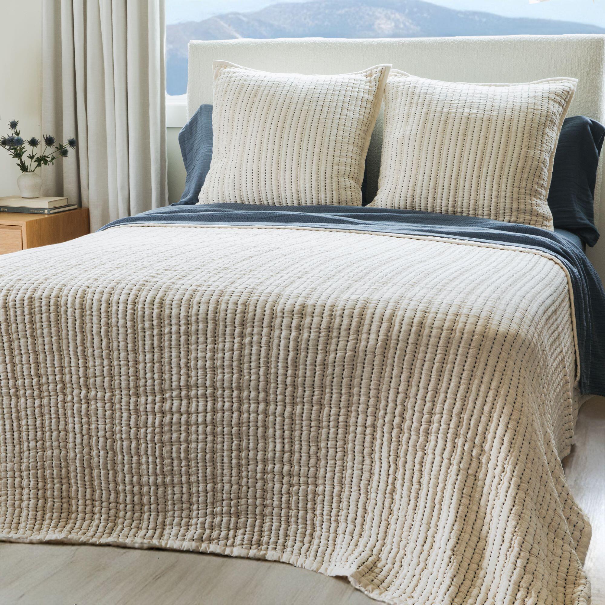 Crane Home Oasis 4 Piece Queen Comforter Set, White, large