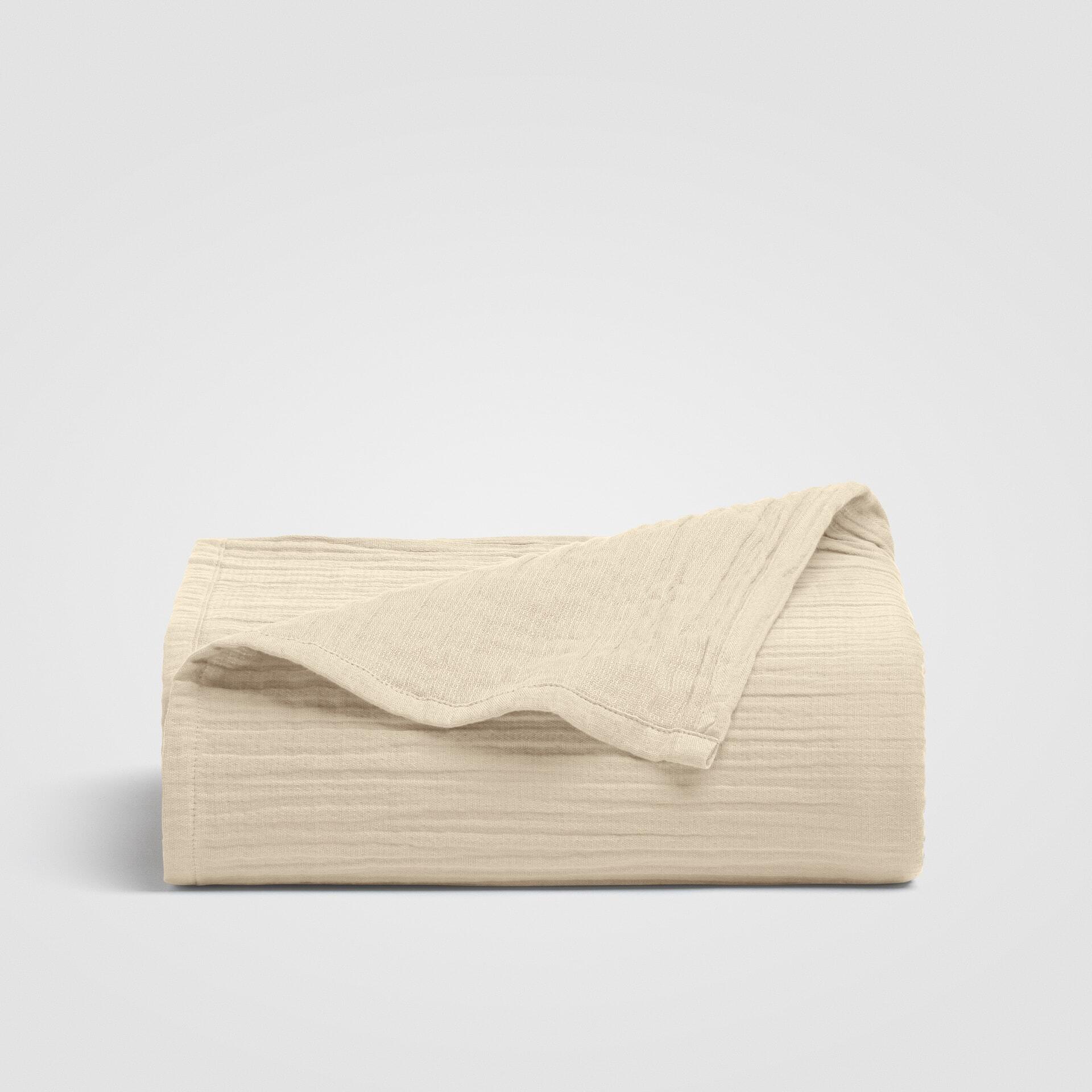 Crane Home Dune 1 Piece King Sheet, Cream, rollover