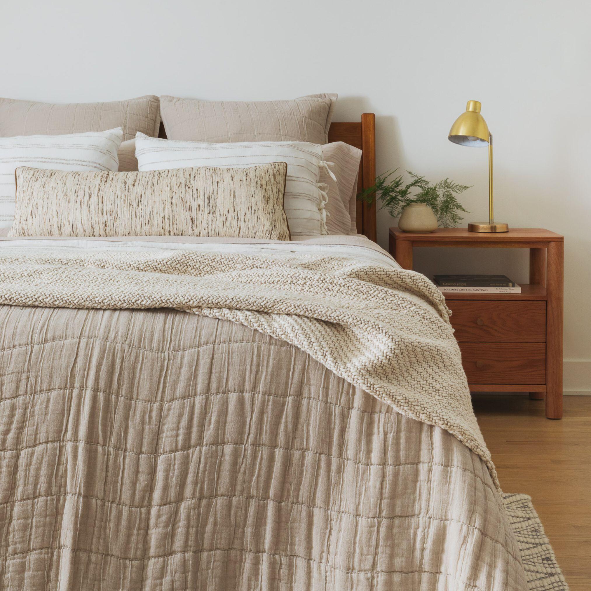 Crane Home Calm 4 Piece King Comforter Set, Beige, large