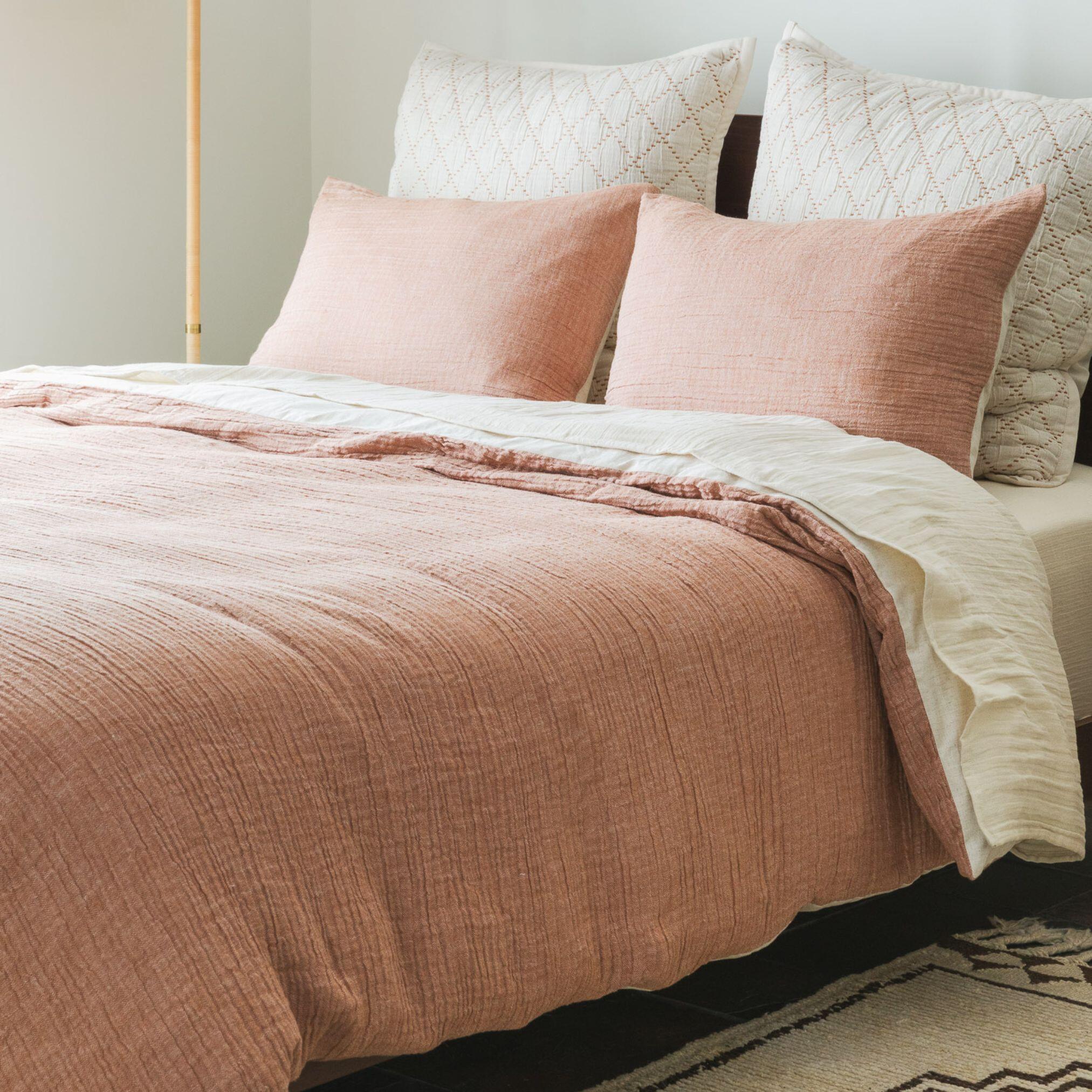 Crane Home Dune 1 Piece Queen Sheet, Terracotta/Rust, large