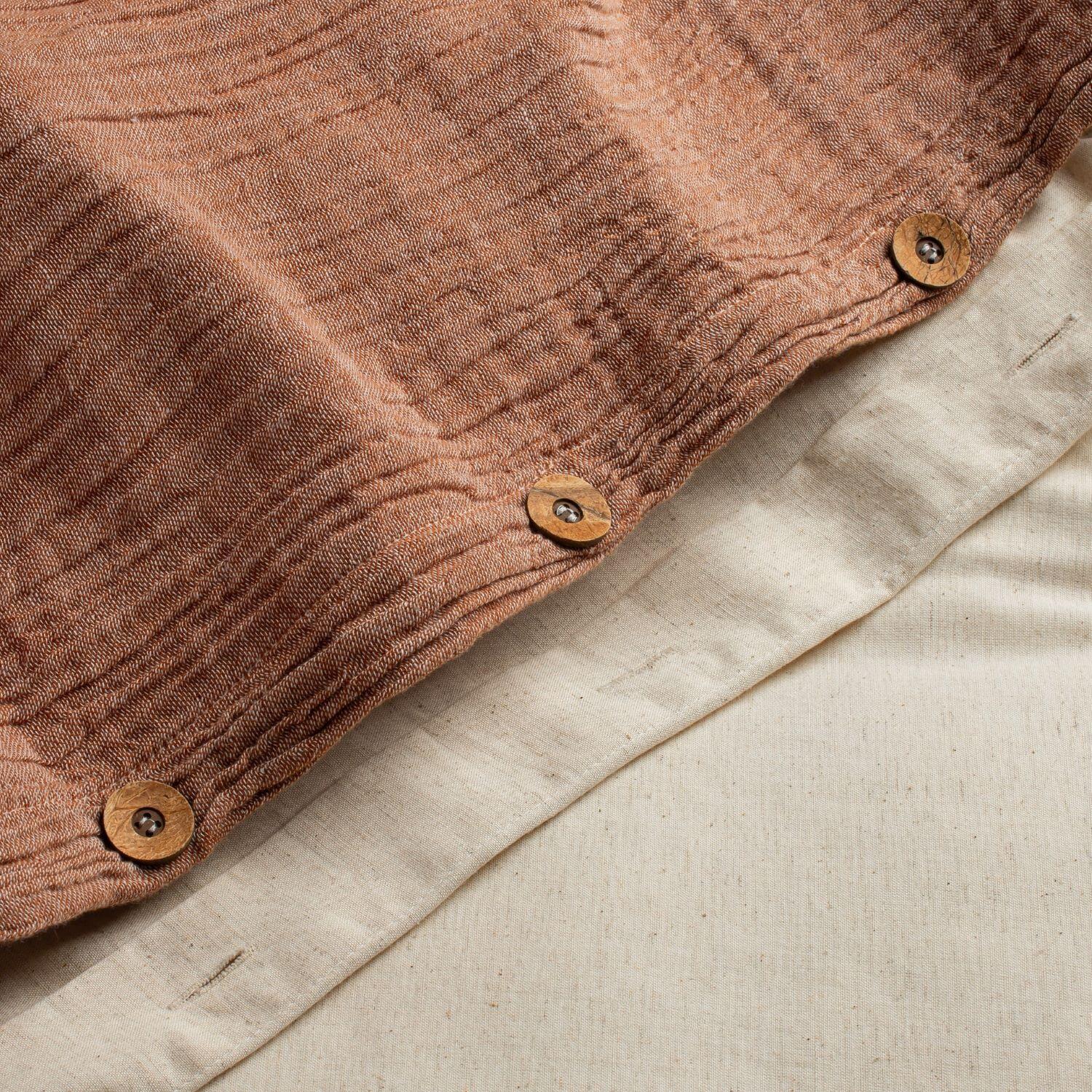Crane Home Dune 1 Piece Queen Sheet, Terracotta/Rust, large