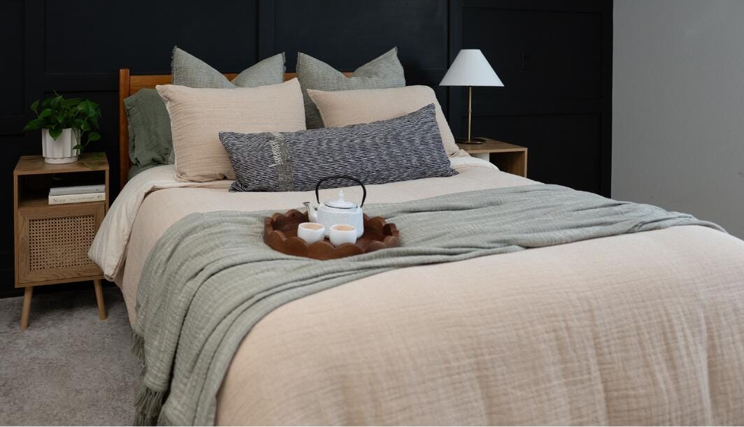 Crane Home Zen 1 Piece King Duvet, Sand/Tan, large