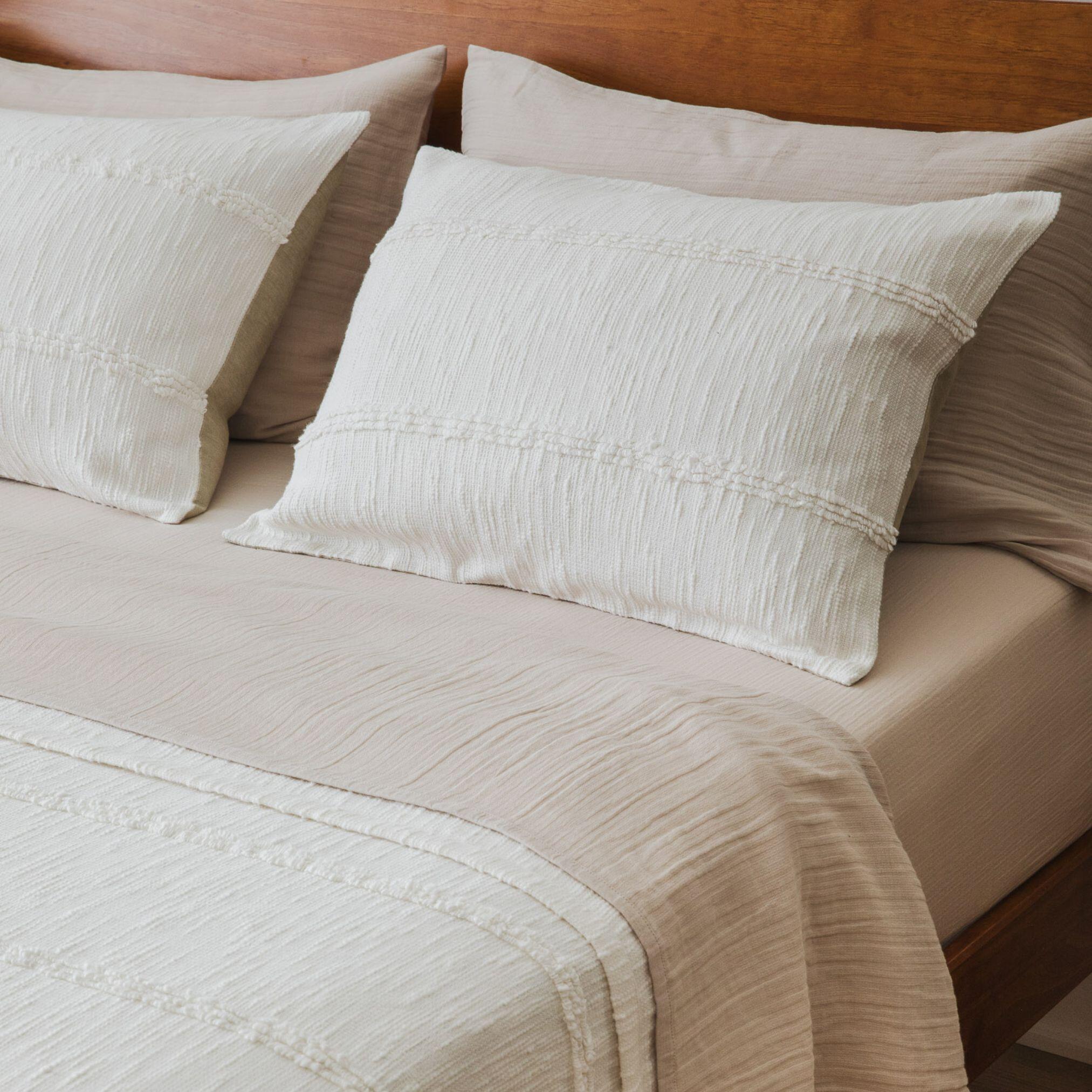 Crane Home Calm 4 Piece Queen Comforter Set, White, large