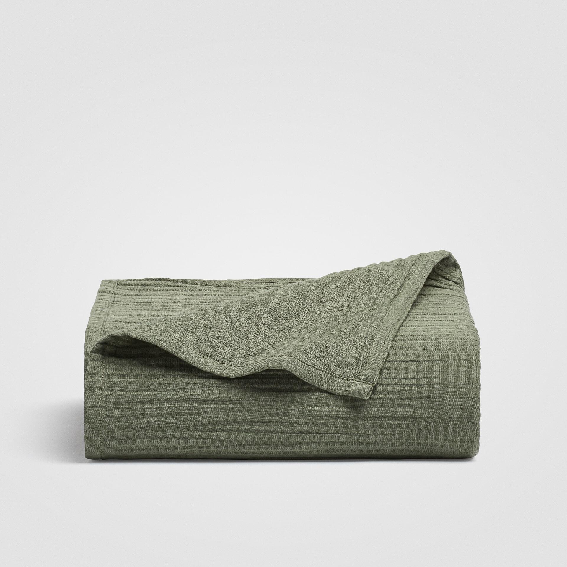 Crane Home Zen 1 Piece King Sheet, Green, rollover