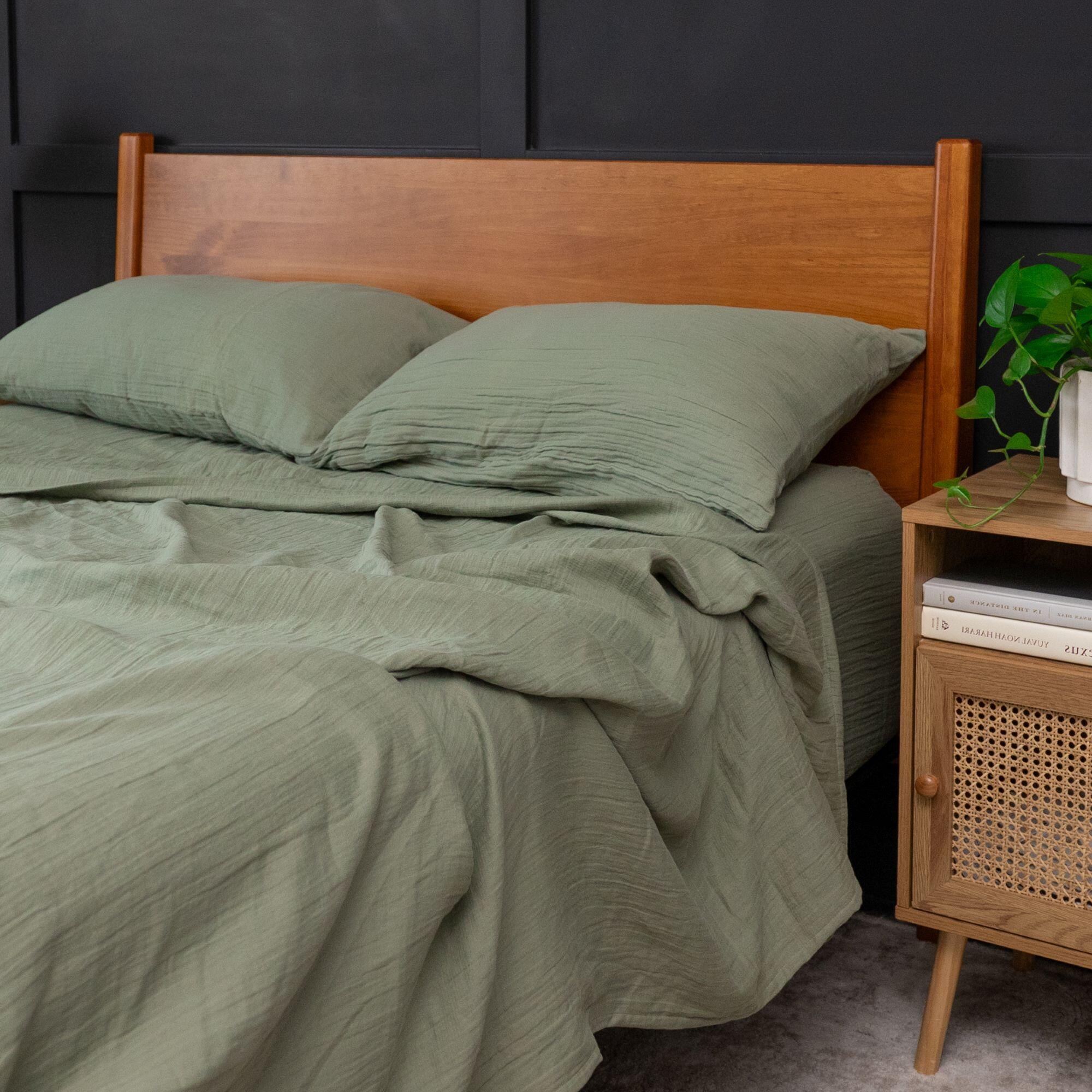 Crane Home Zen 1 Piece King Sheet, Green, large