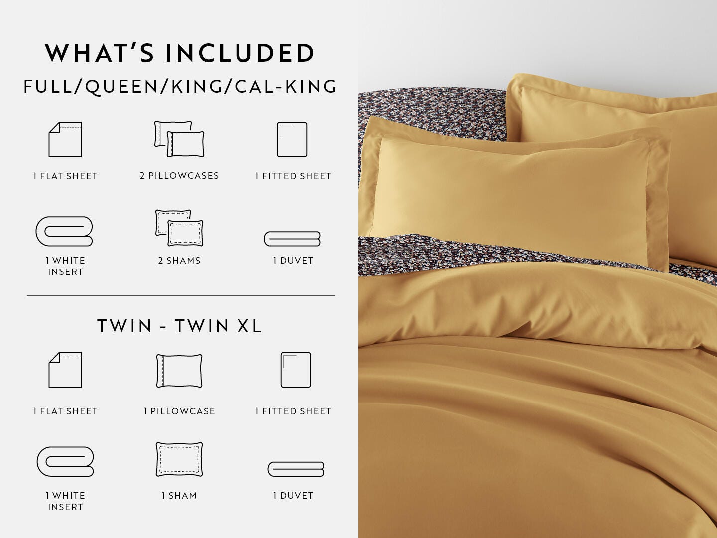 iEnjoy Home Dream 8 Piece Queen Duvet Set, Gold, large