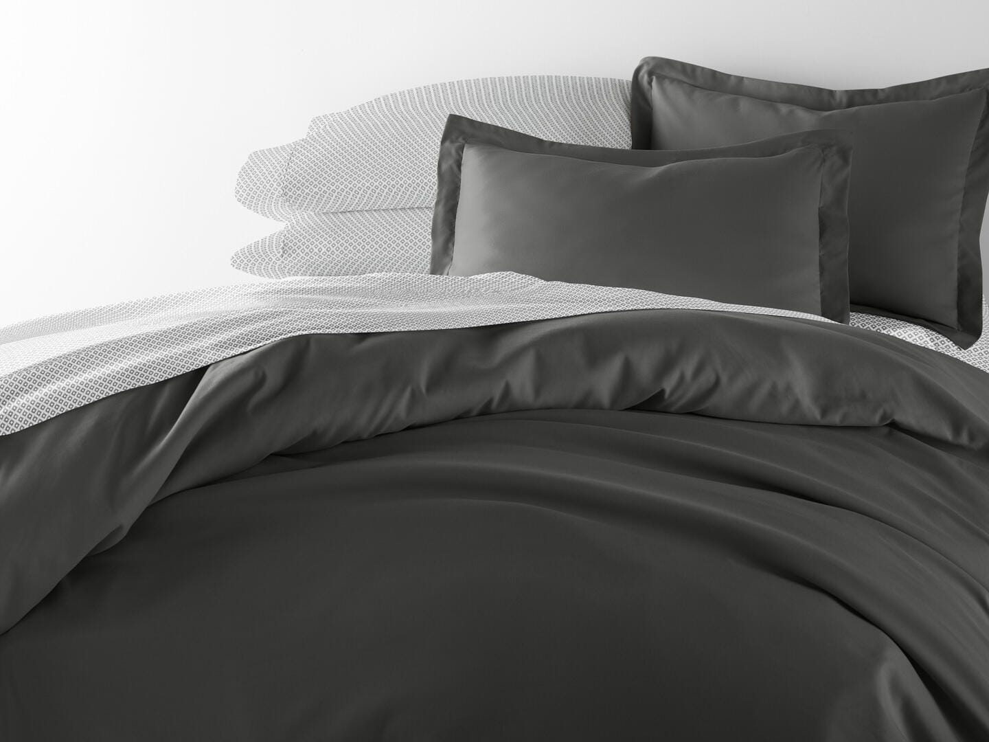 iEnjoy Home Polaris 8 Piece King Duvet Set, Polaris Gray, large