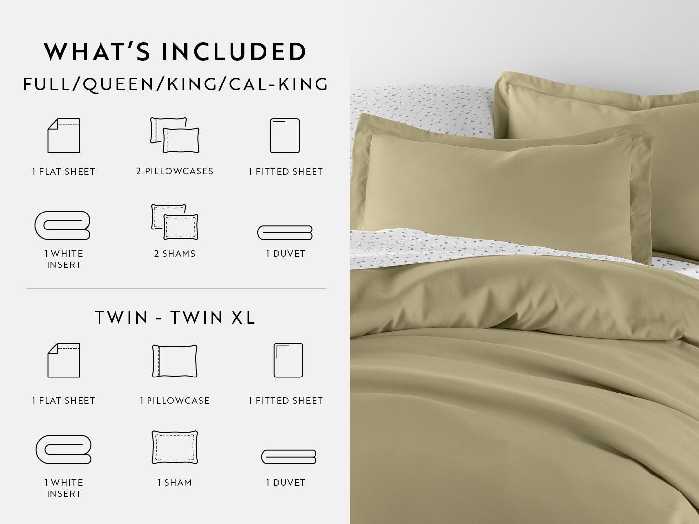 iEnjoy Home Vine 8 Piece Queen Duvet Set, Green, large