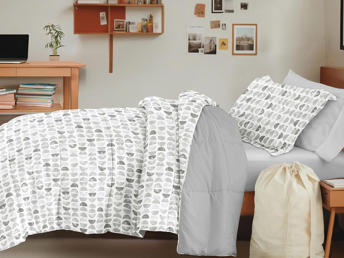 iEnjoy Home Moon 8 Piece Twin XL Comforter Set, , large