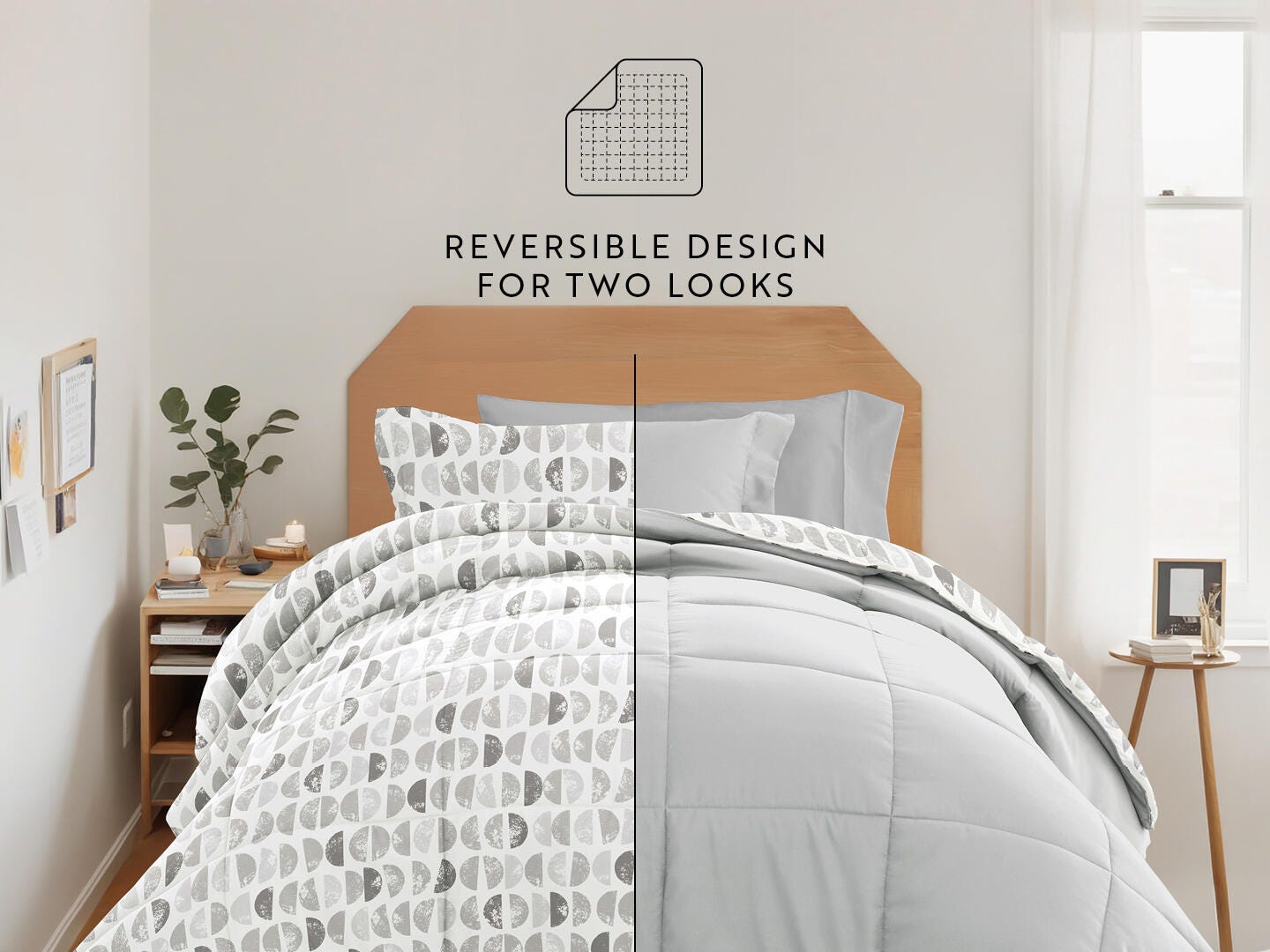 iEnjoy Home Moon 8 Piece Twin XL Comforter Set, , large