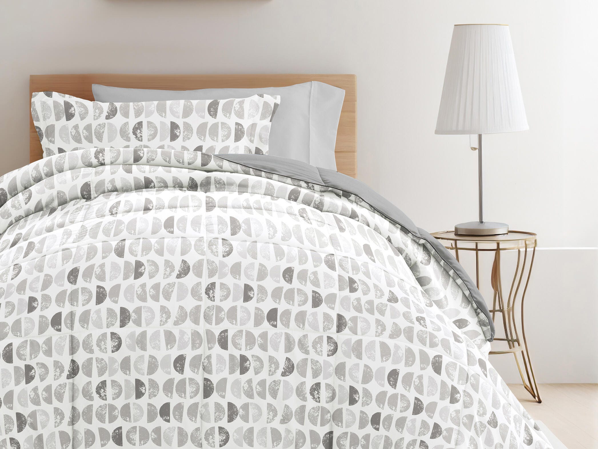 iEnjoy Home Moon 8 Piece Twin XL Comforter Set, , large