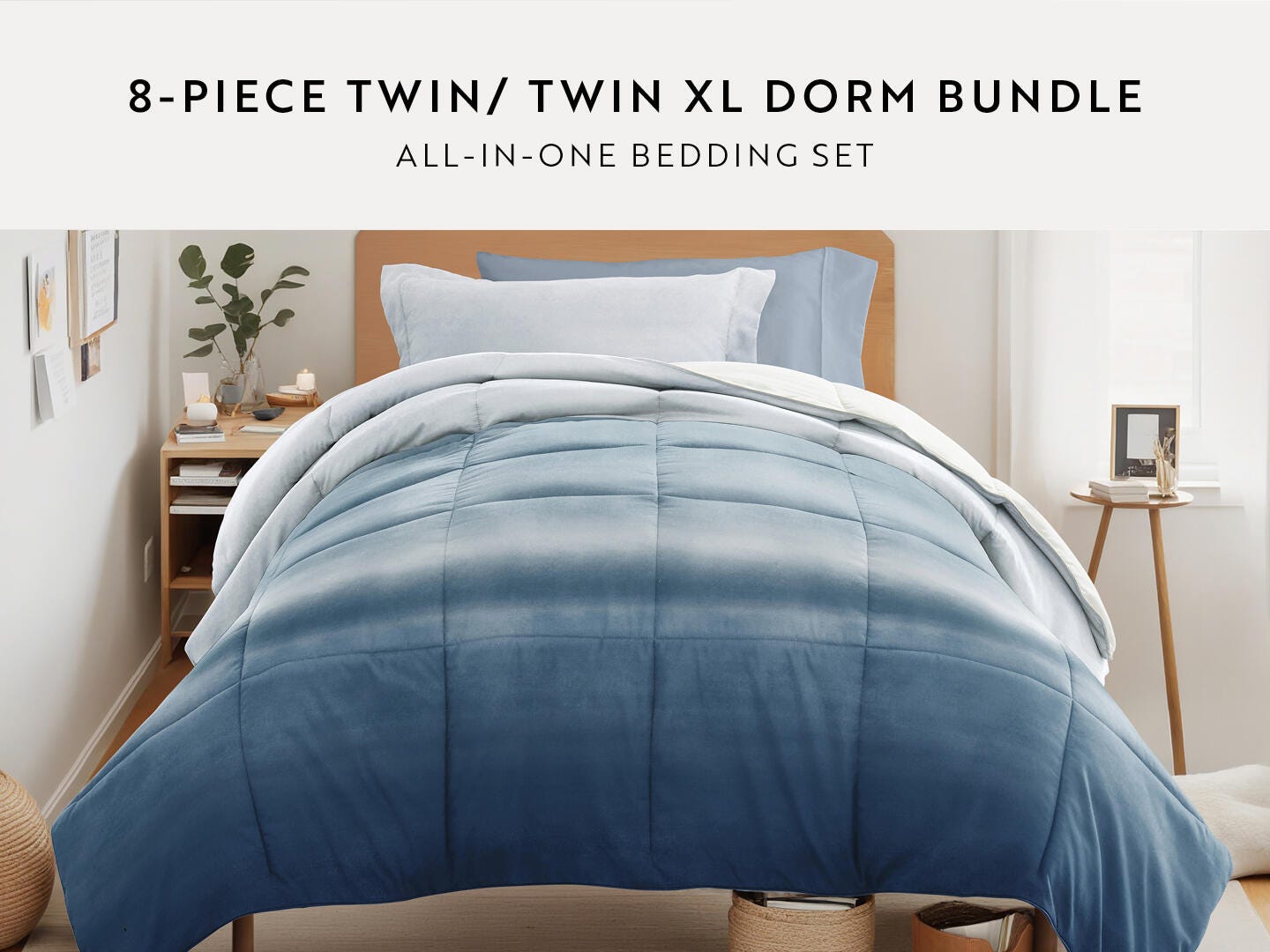 iEnjoy Home Ocean 8 Piece Twin XL Comforter Set, , large