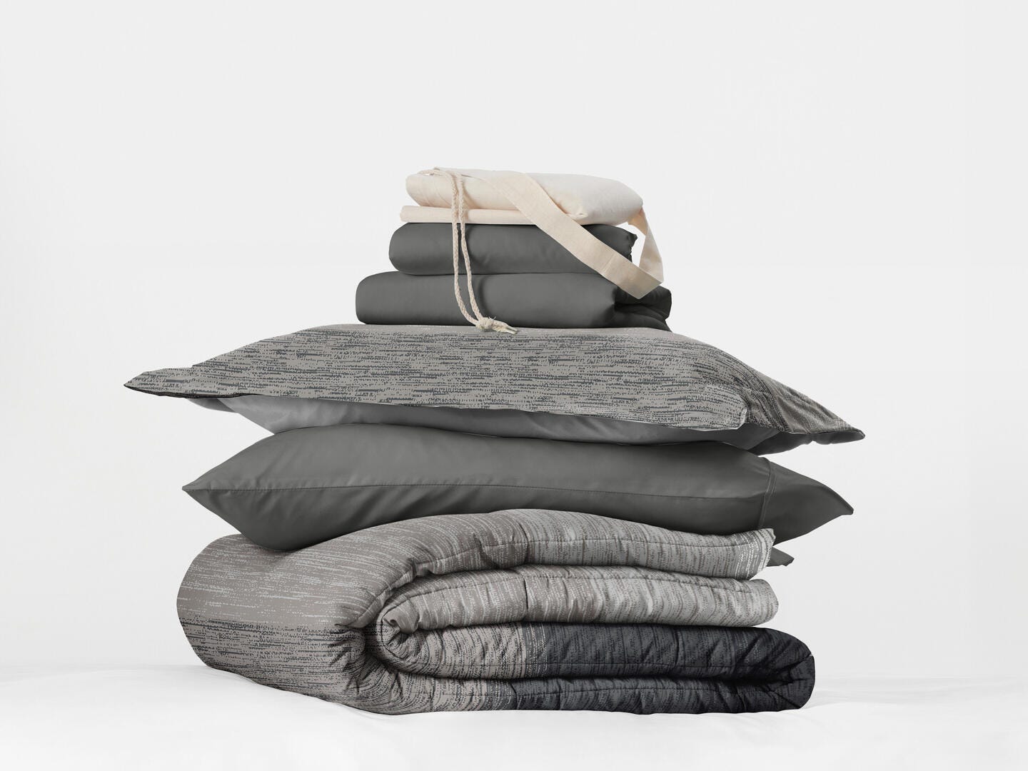 iEnjoy Home Distressed 8 Piece Twin XL Comforter Set, , rollover