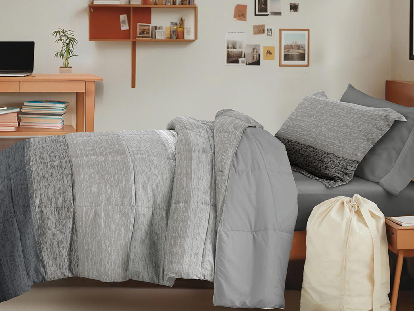 iEnjoy Home Distressed 8 Piece Twin XL Comforter Set, , large