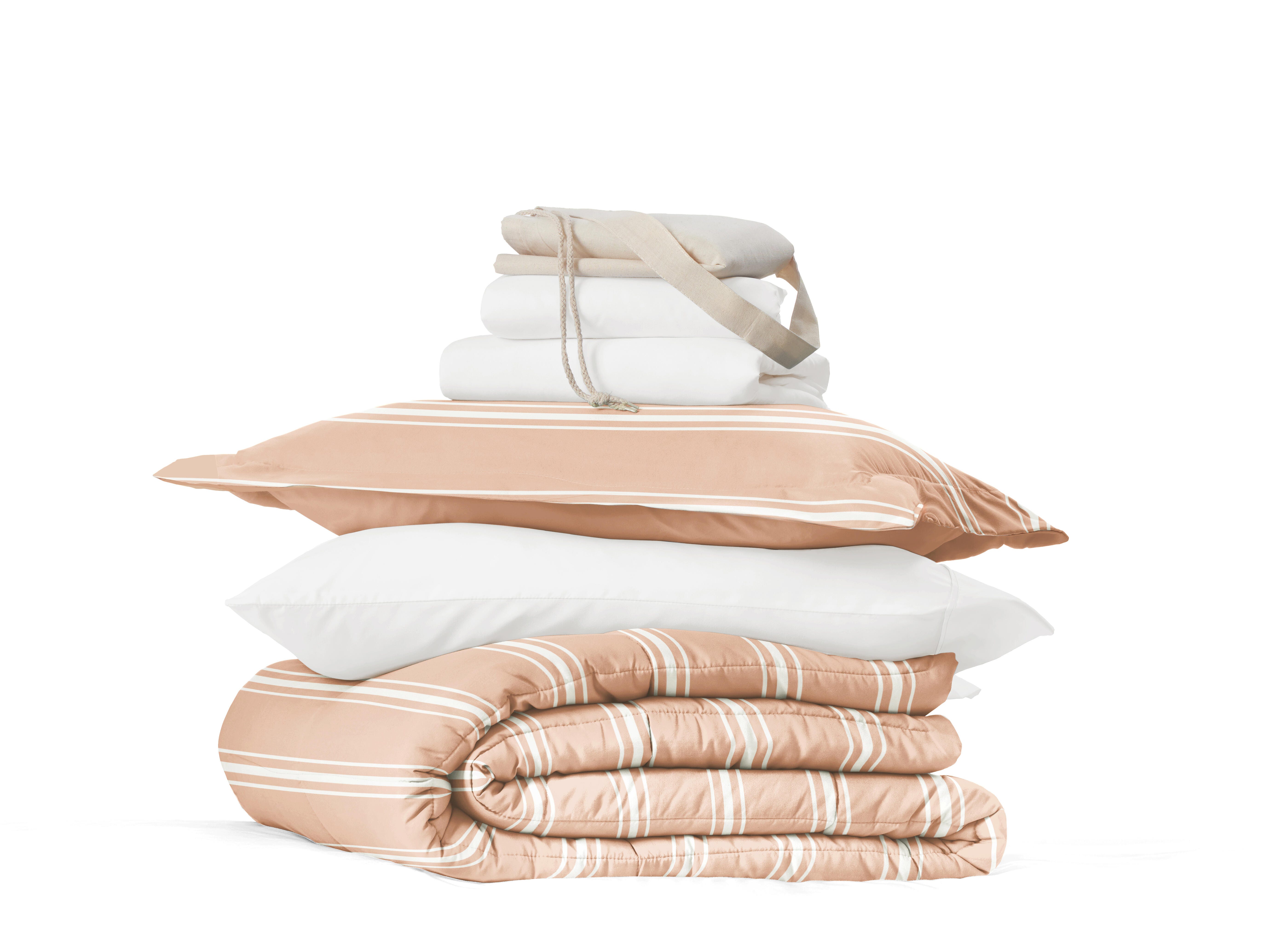 iEnjoy Home Striped 8 Piece Twin XL Comforter Set, , rollover