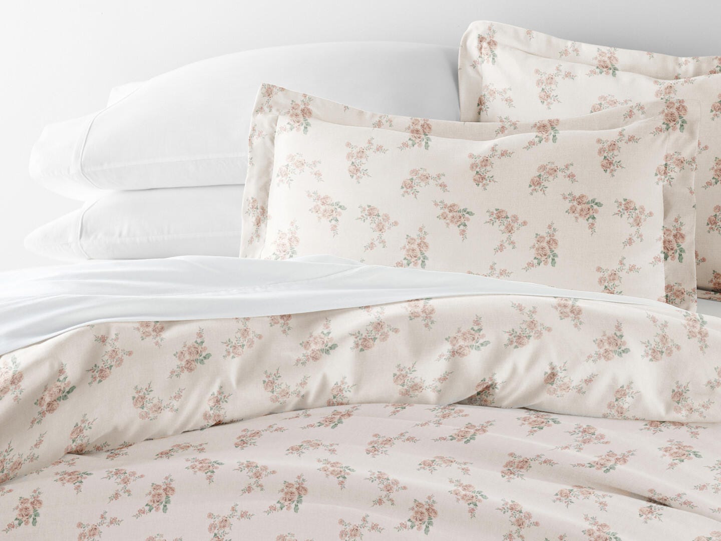 iEnjoy Home Rose 2 Piece Twin/Twin XL Duvet Set, Apricot, large