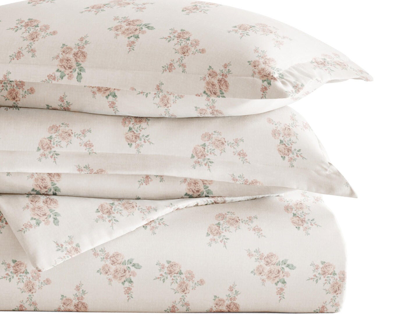iEnjoy Home Rose 2 Piece Twin/Twin XL Duvet Set, Apricot, large