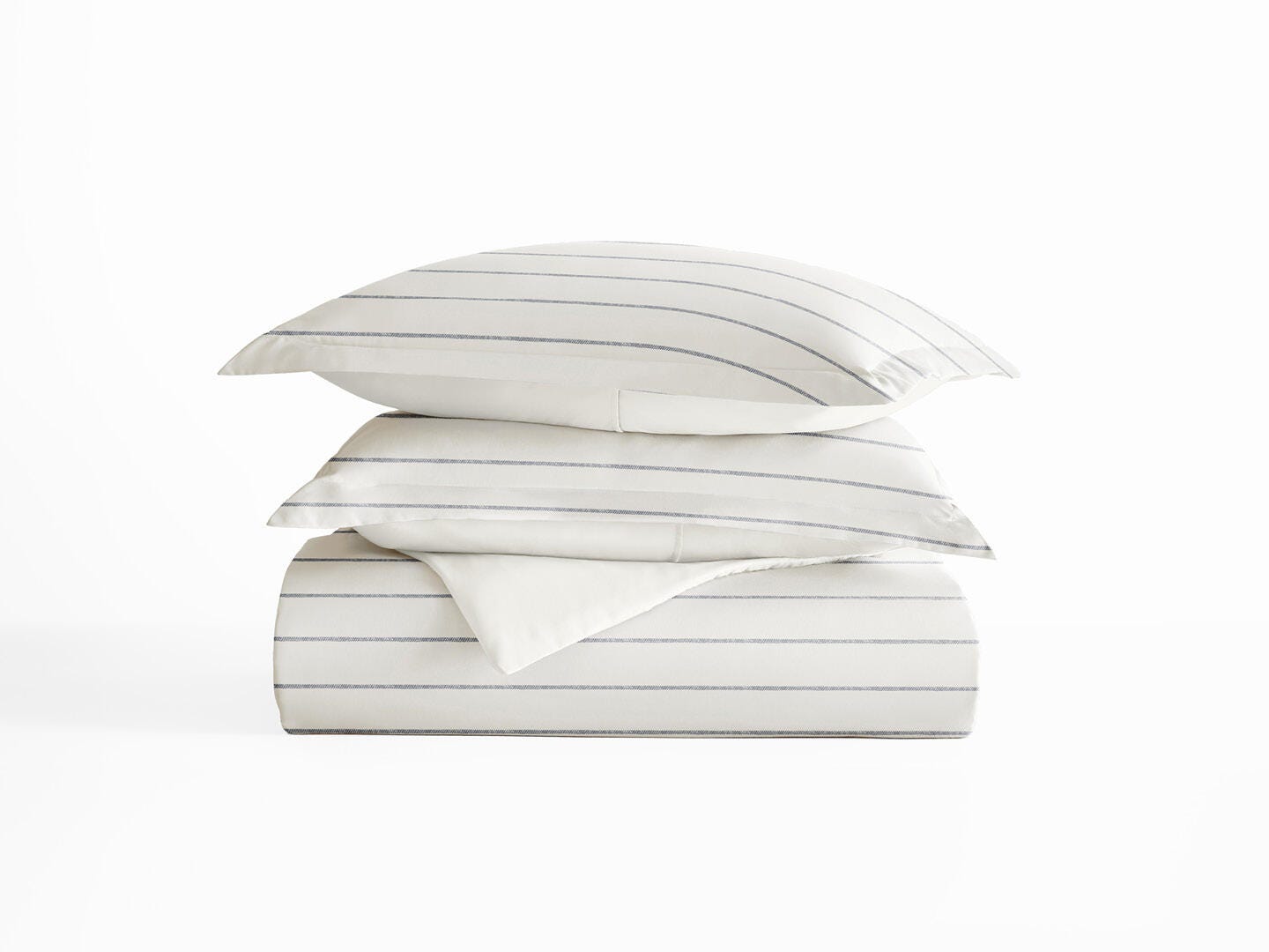 iEnjoy Home Harbor 3 Piece Full/Queen Duvet Set, Ivory, rollover