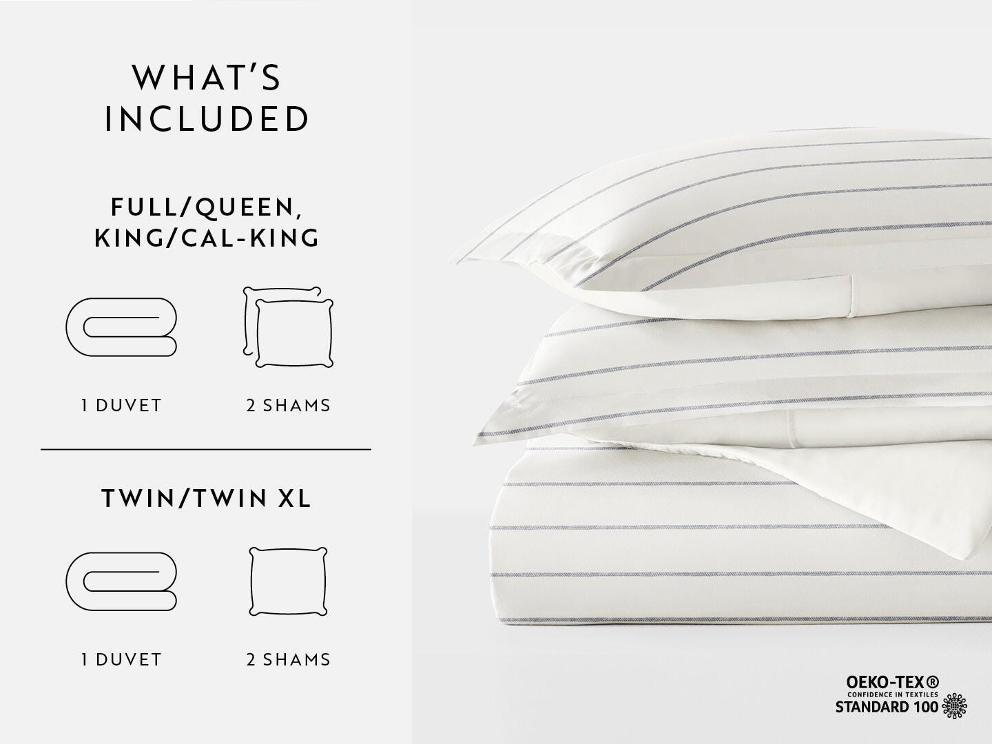 iEnjoy Home Harbor 3 Piece Full/Queen Duvet Set, Ivory, large