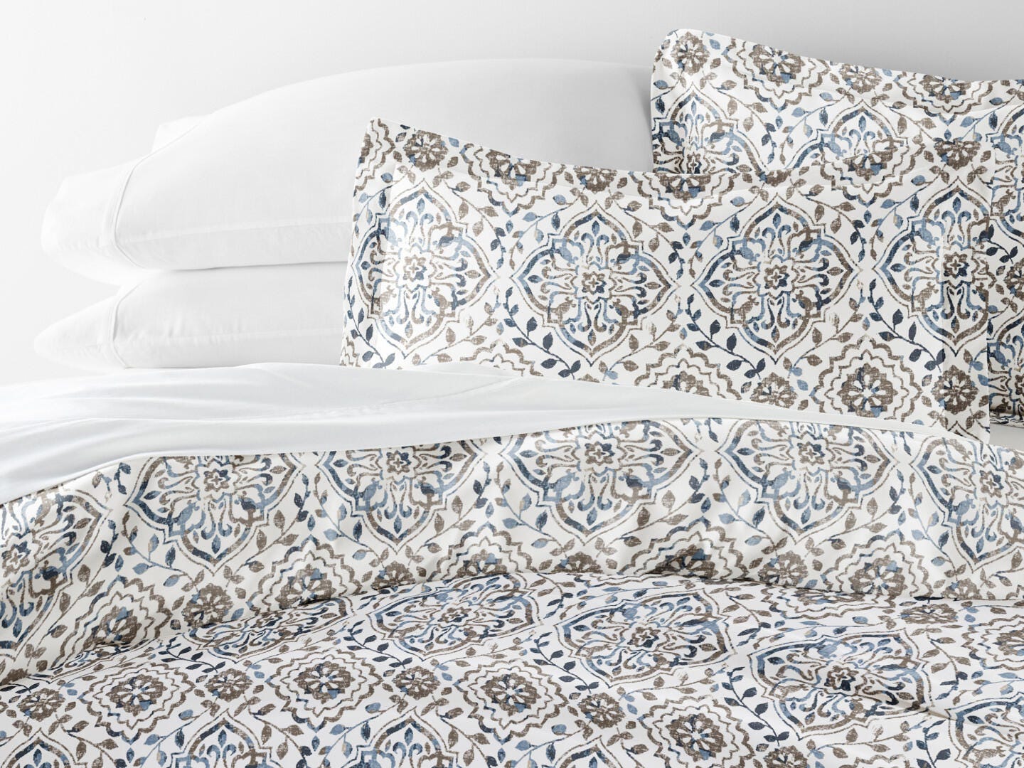 iEnjoy Home Oasis 3 Piece Full/Queen Duvet Set, Taupe, large