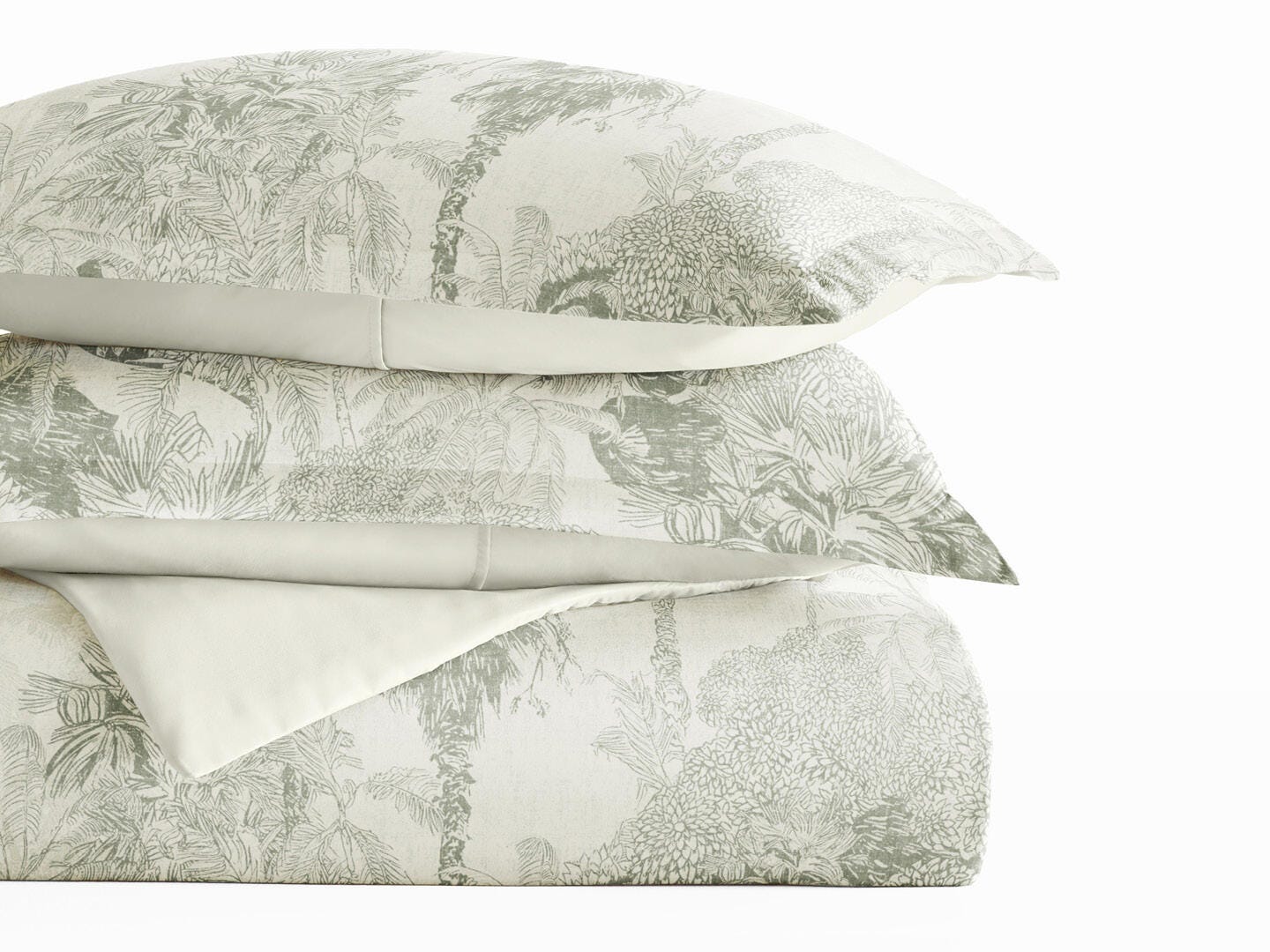 iEnjoy Home Paradise 2 Piece Twin/Twin XL Duvet Set, Eucalyptus, large