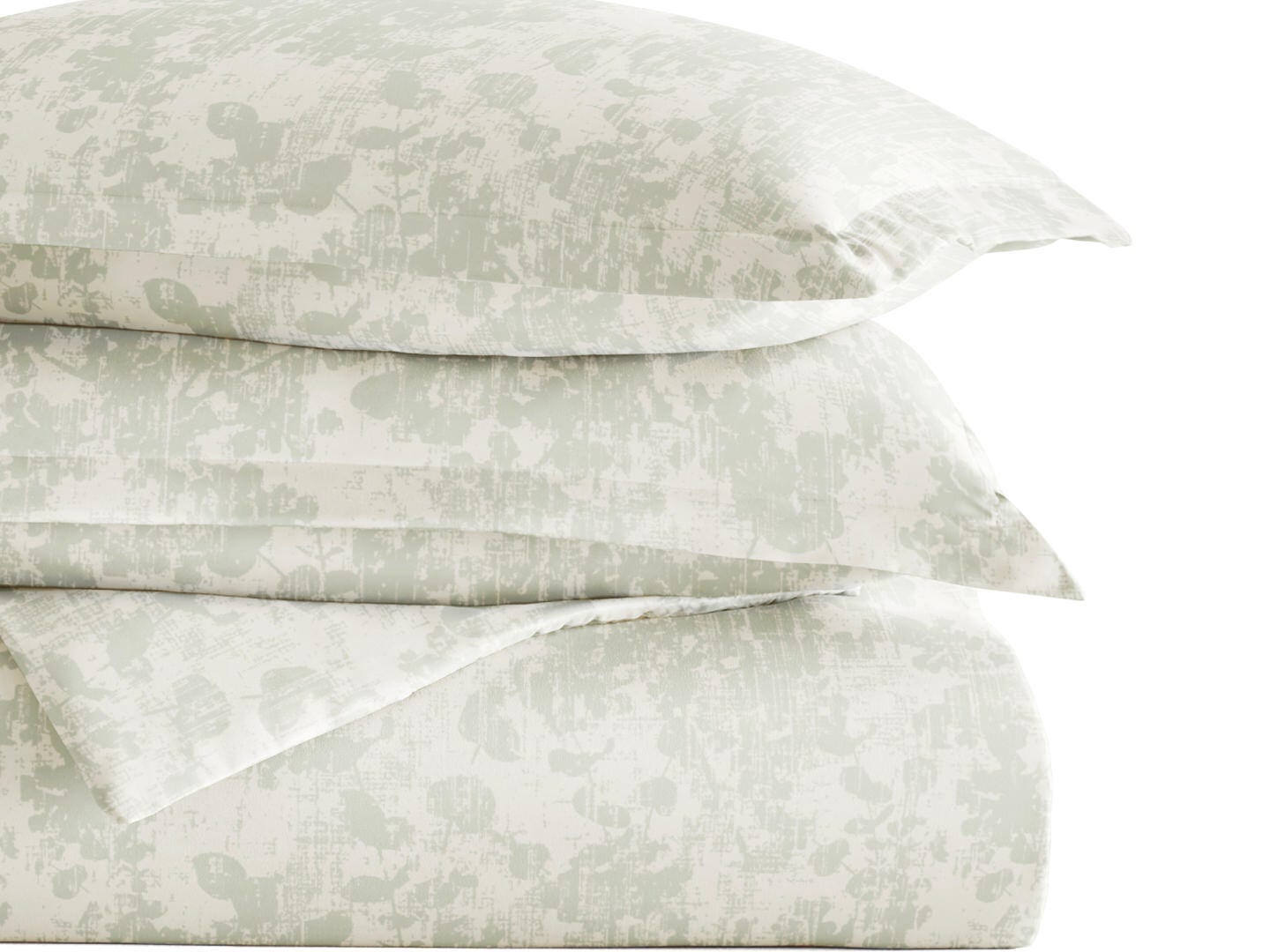 iEnjoy Home Mist 2 Piece Twin/Twin XL Duvet Set, Green Mist, large