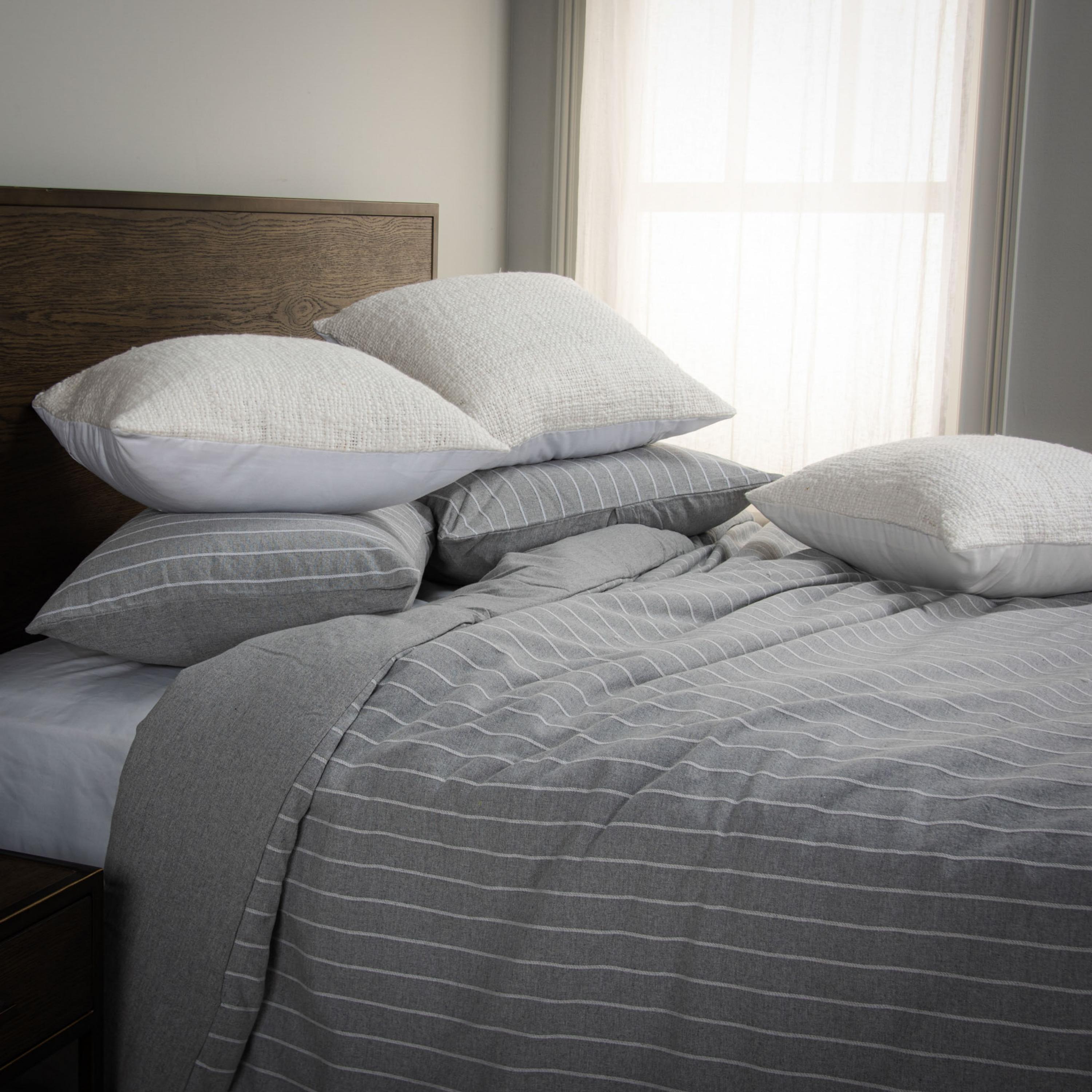 Rizzy Home Willow Lane 3 Piece King Comforter Set, Warm Gray, large