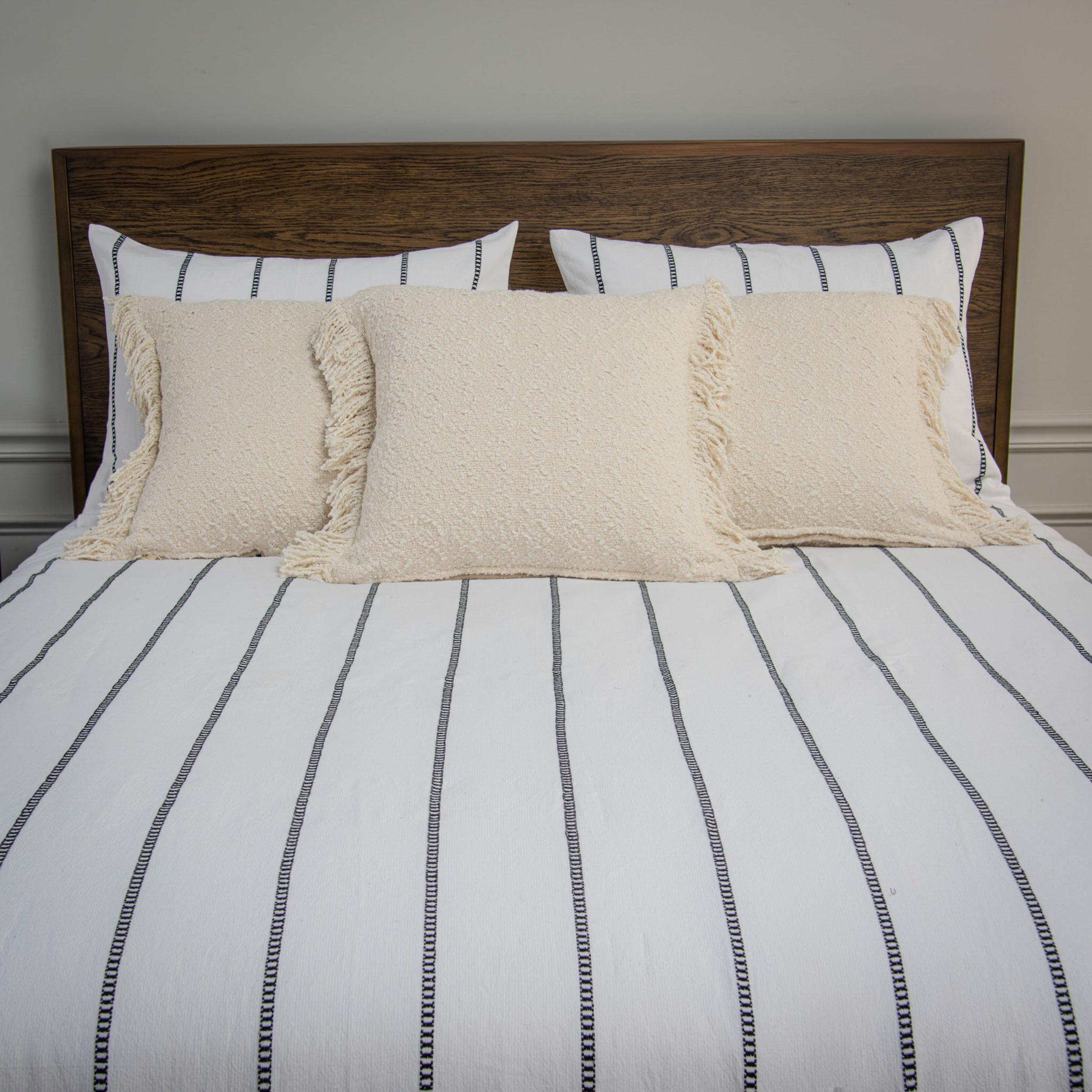 Rizzy Home Willow 3 Piece Queen Comforter Set, Off White, large