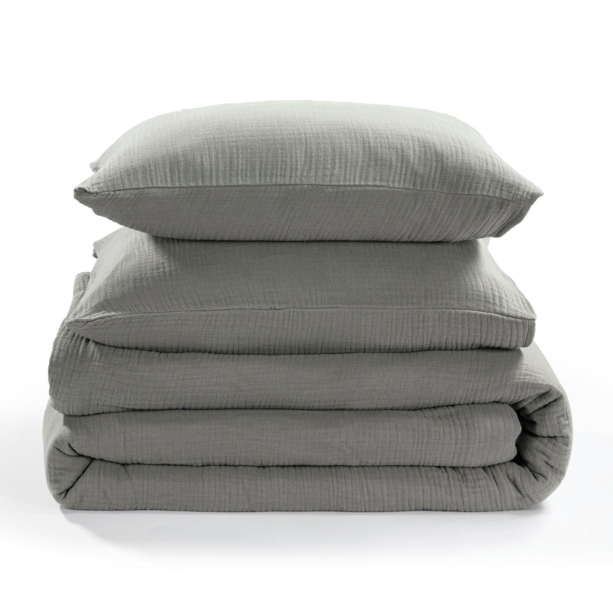 HiEnd Accents 3 Piece King Comforter Set, Sage, rollover