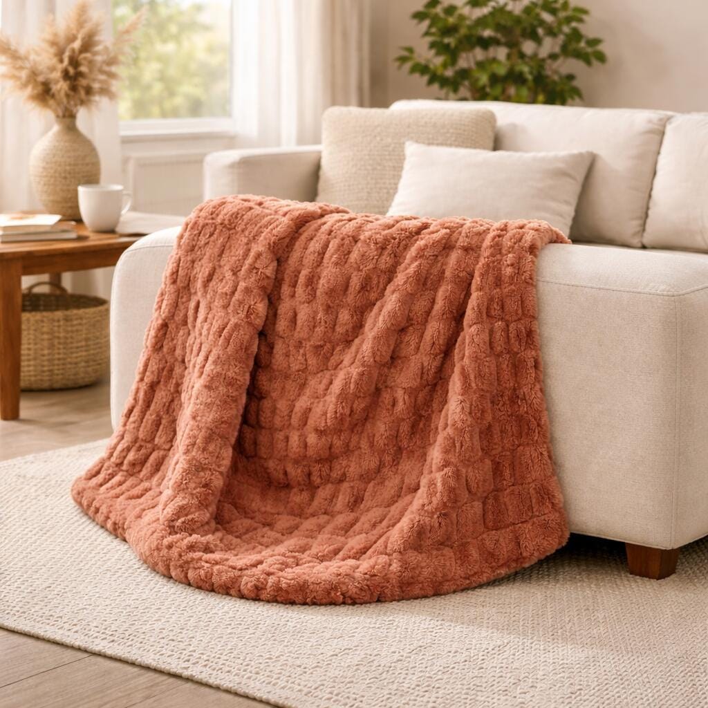 HiEnd Accents Rabbit Throw, , rollover