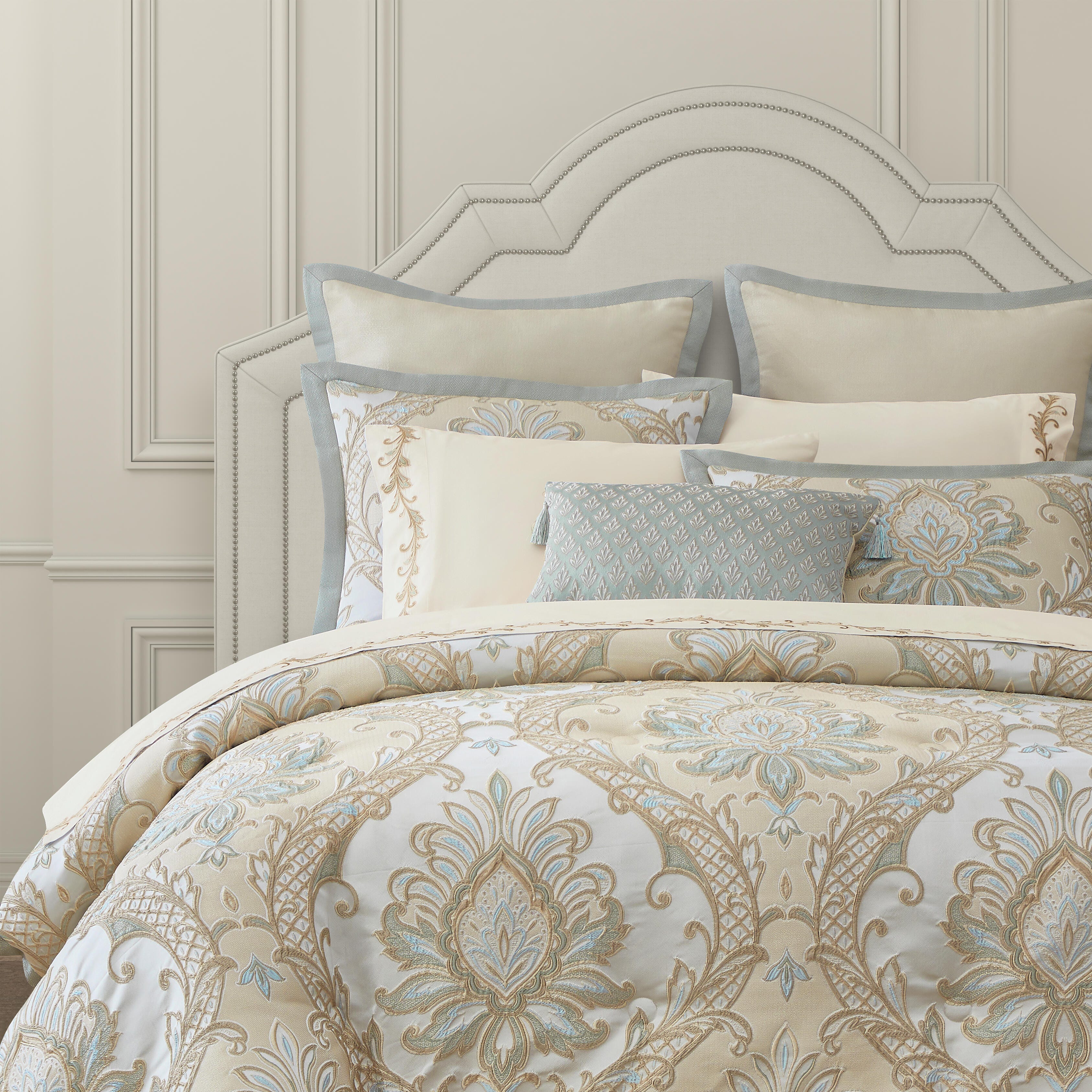 J. Queen New York Rita 4 Piece Queen Comforter Set, Sage, large