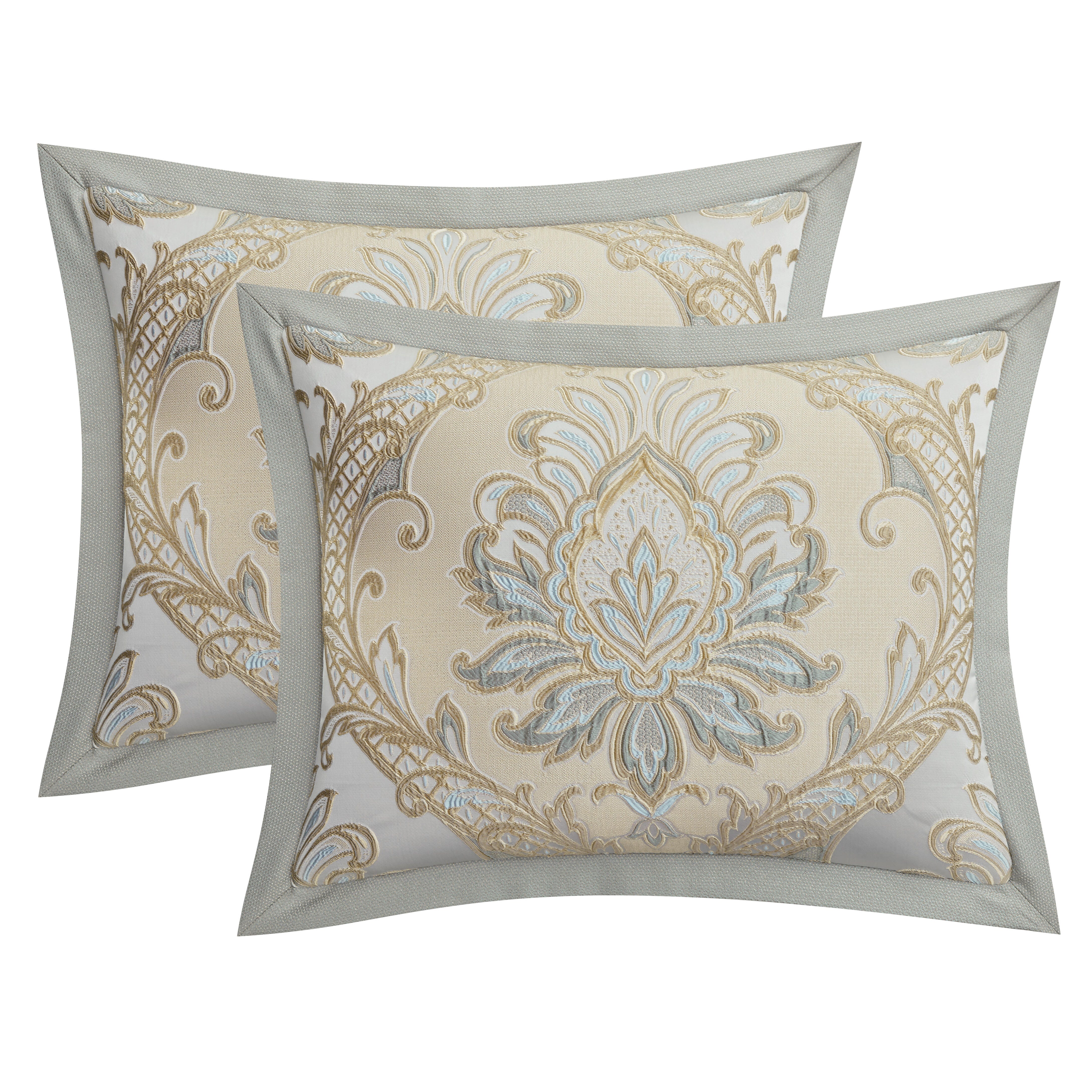 J. Queen New York Rita 4 Piece Queen Comforter Set, Sage, large