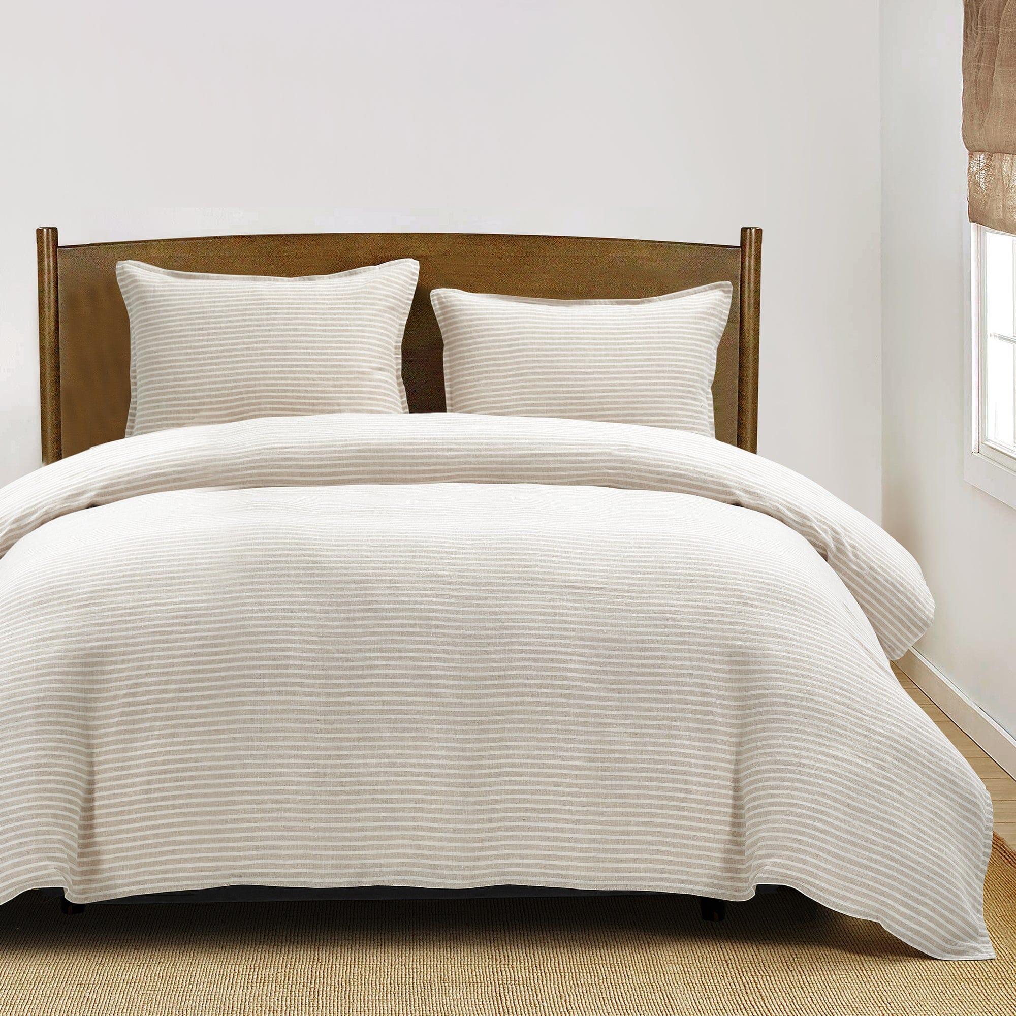 HiEnd Accents 3 Piece King Duvet Cover Set, Natural, large