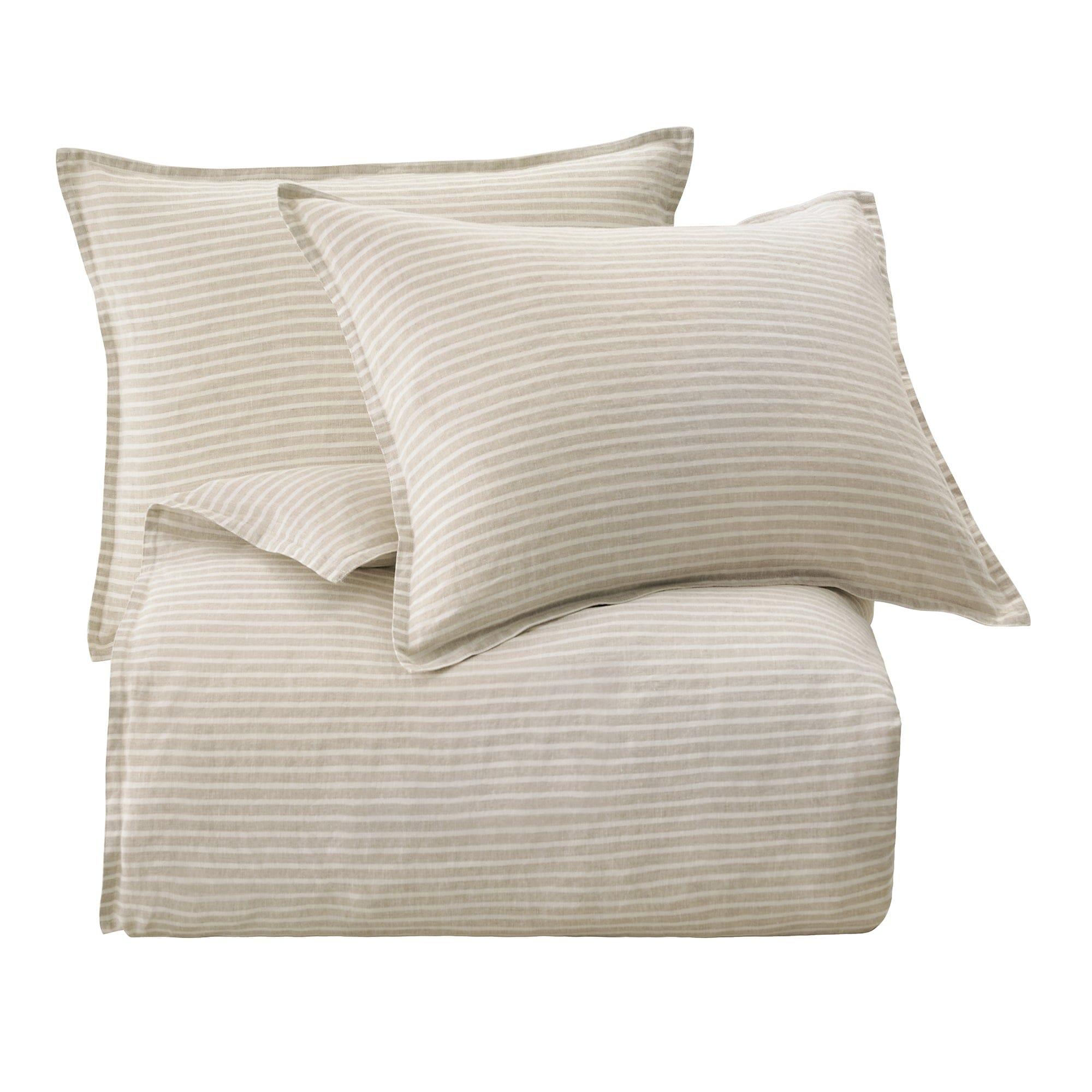 HiEnd Accents 3 Piece Queen Duvet Cover Set, Natural, rollover