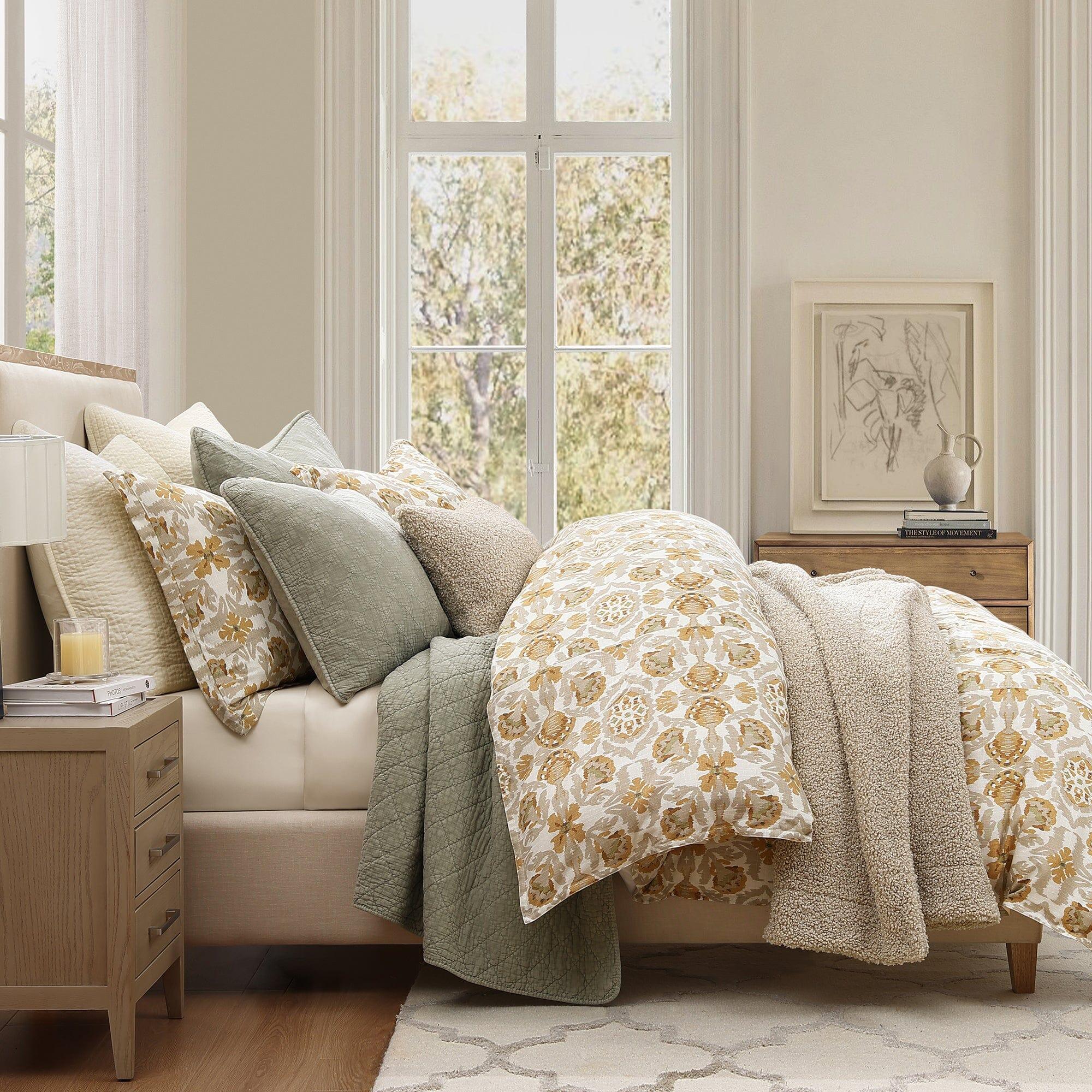 HiEnd Accents Andie 3 Piece Queen Duvet Cover Set, Tuscan Yellow, large