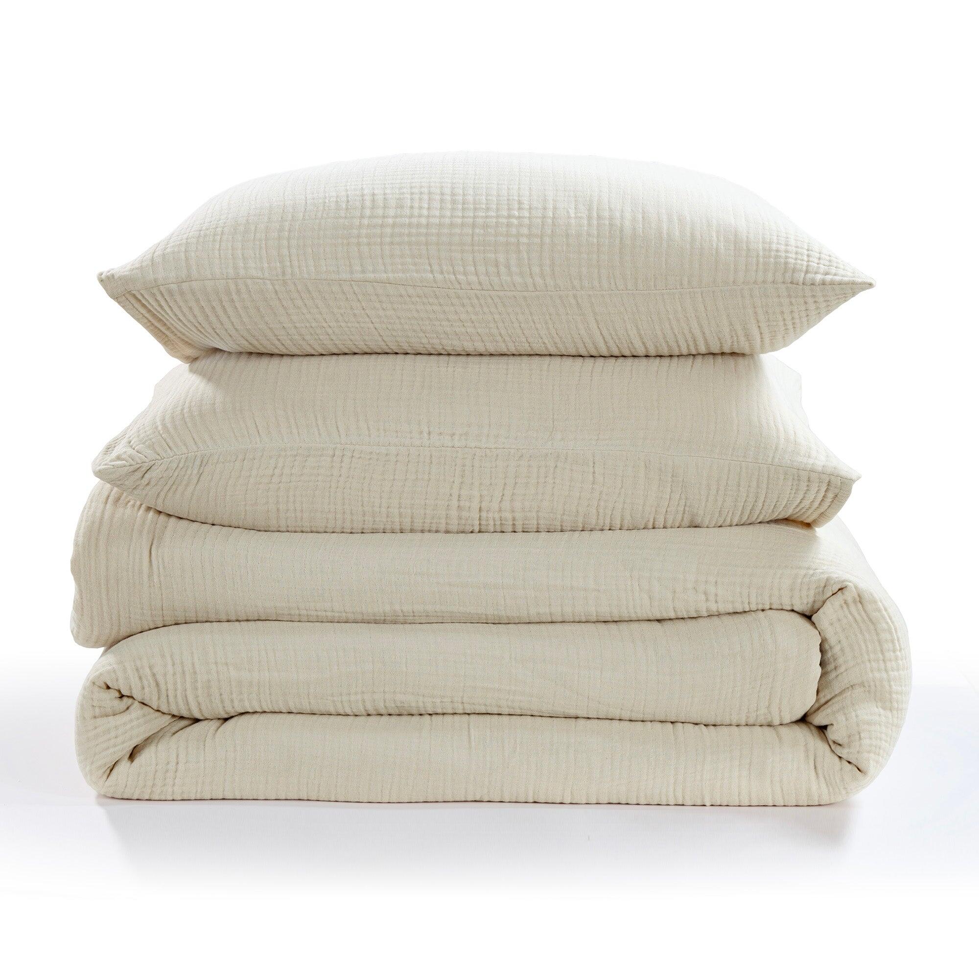 HiEnd Accents Voile 3 Piece King Comforter Set, Sable, rollover