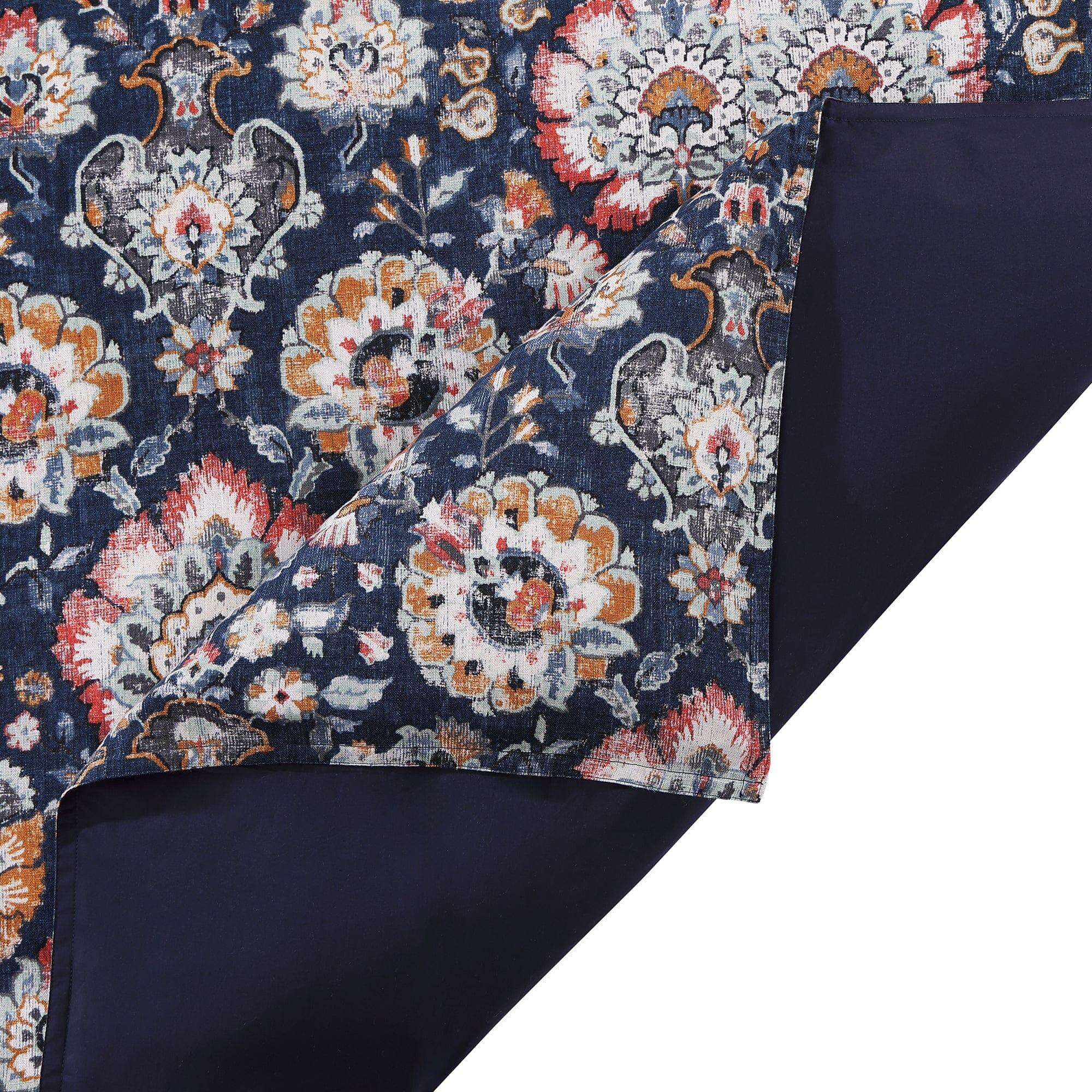 HiEnd Accents Derby 3 Piece Queen Comforter Set, Sapphire, large