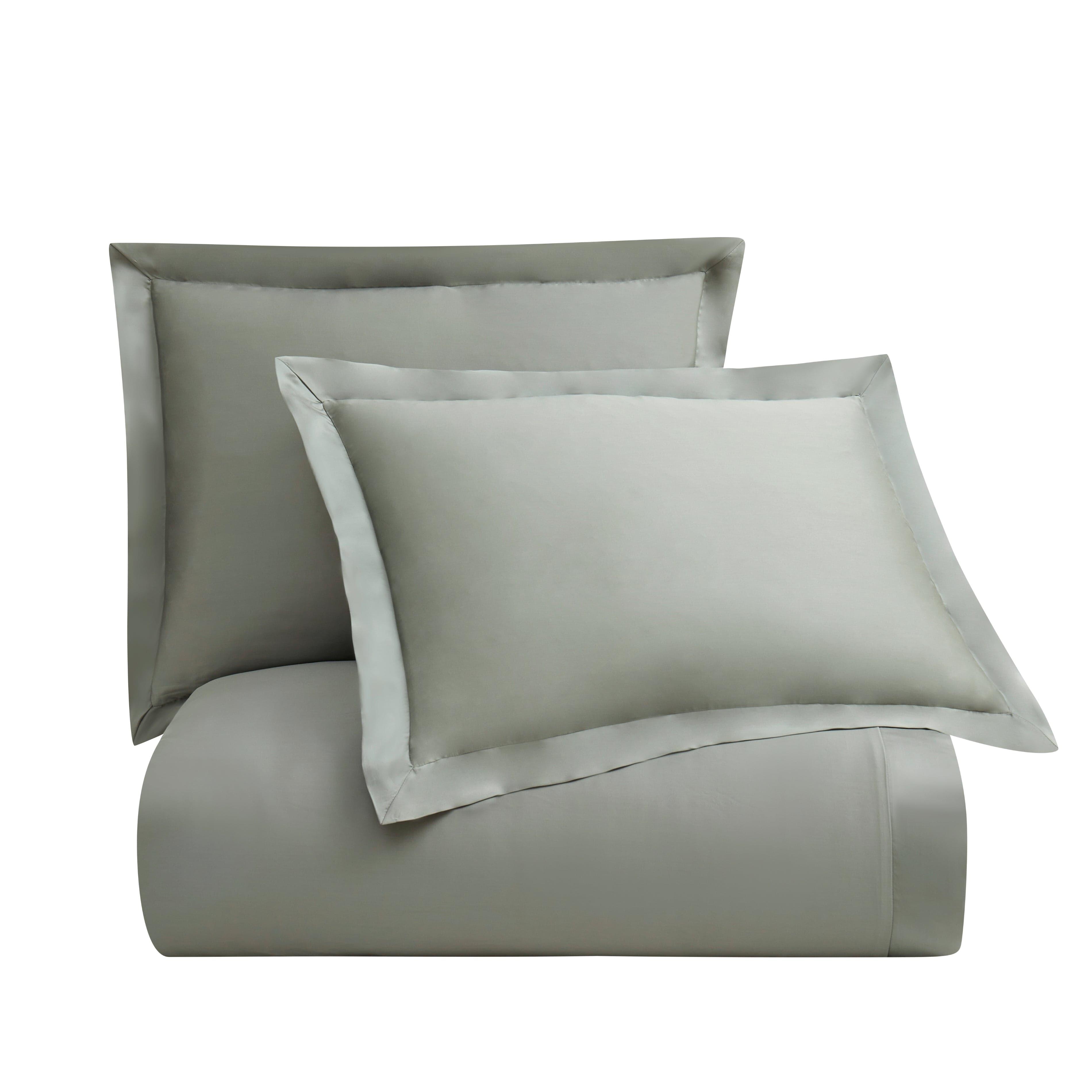HiEnd Accents Lyocell 3 Piece King Duvet Cover Set, Sage, rollover
