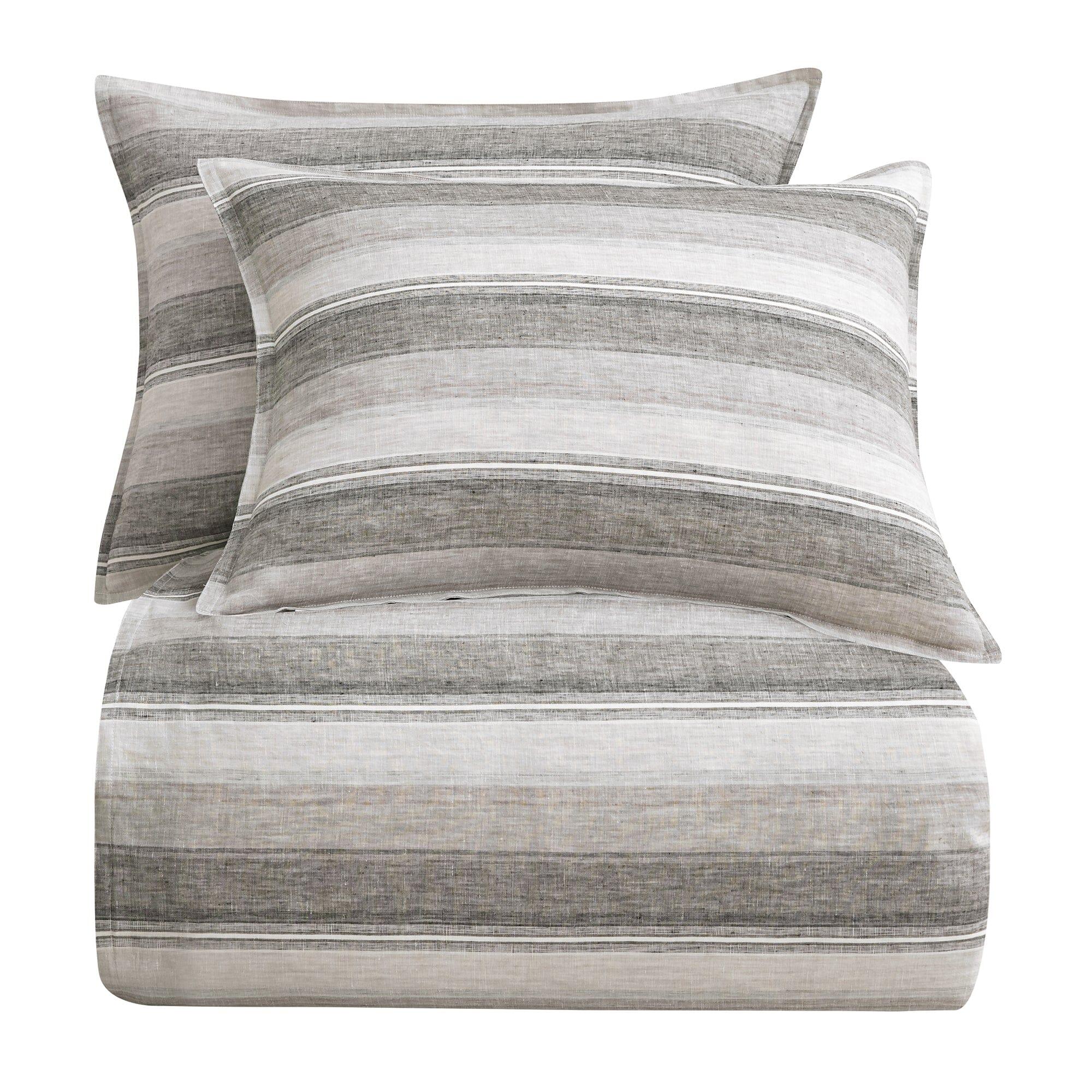 HiEnd Accents Slumber 3 Piece Queen Duvet Cover Set, Charcoal, rollover