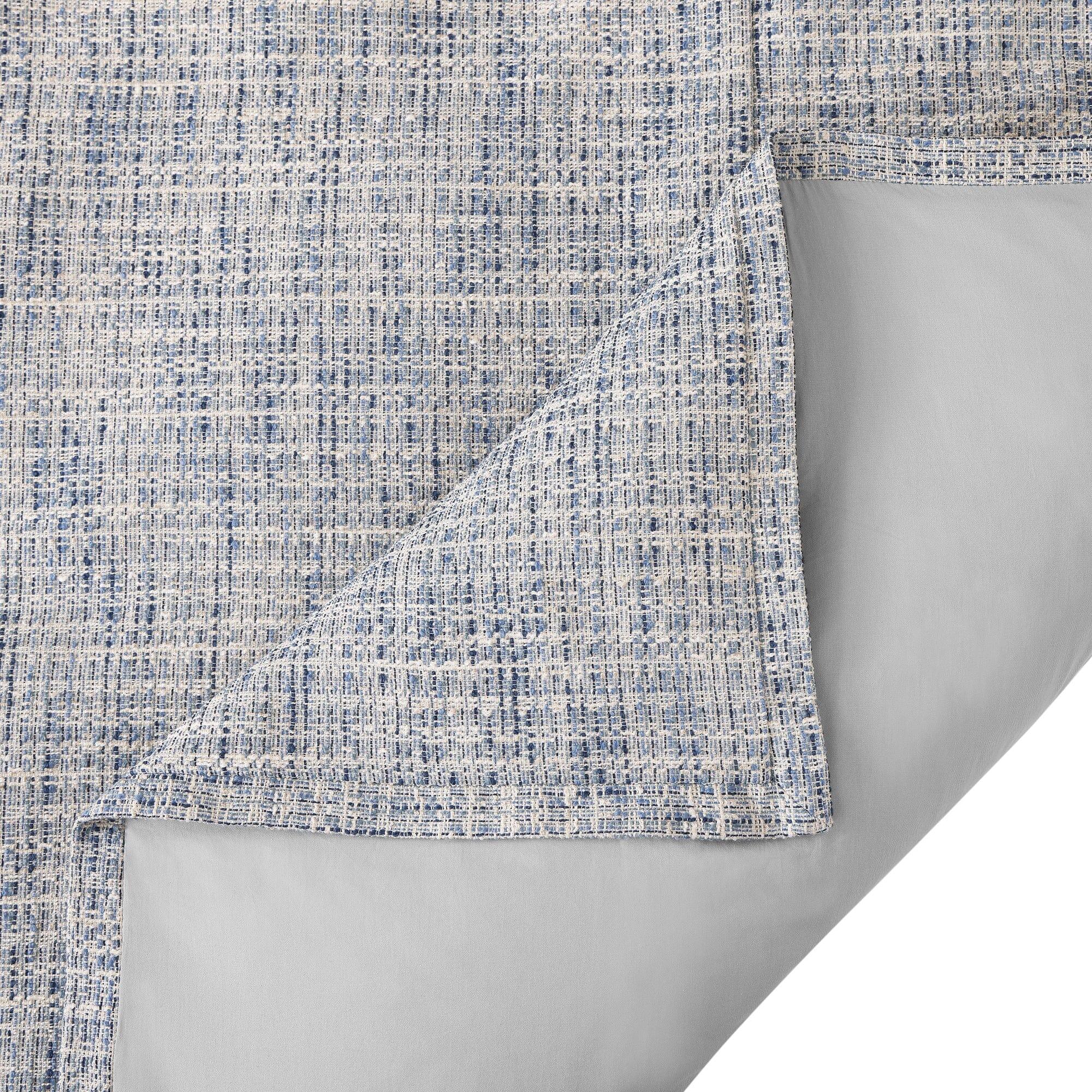 HiEnd Accents Tweed 3 Piece King Duvet Cover Set, Blue, large