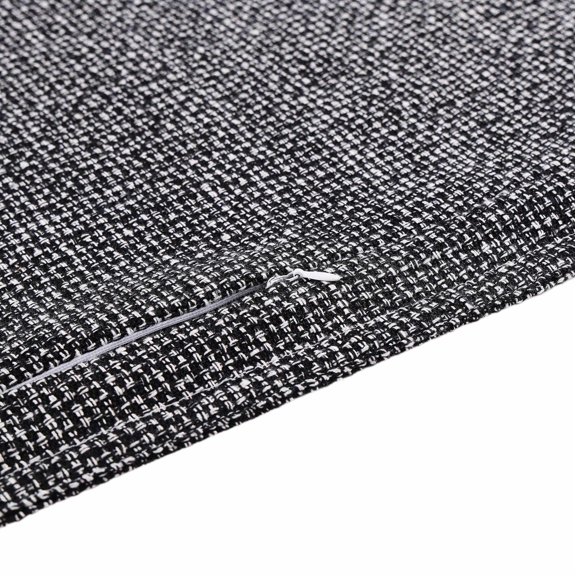 HiEnd Accents Tweed 3 Piece King Comforter Set, Black, large